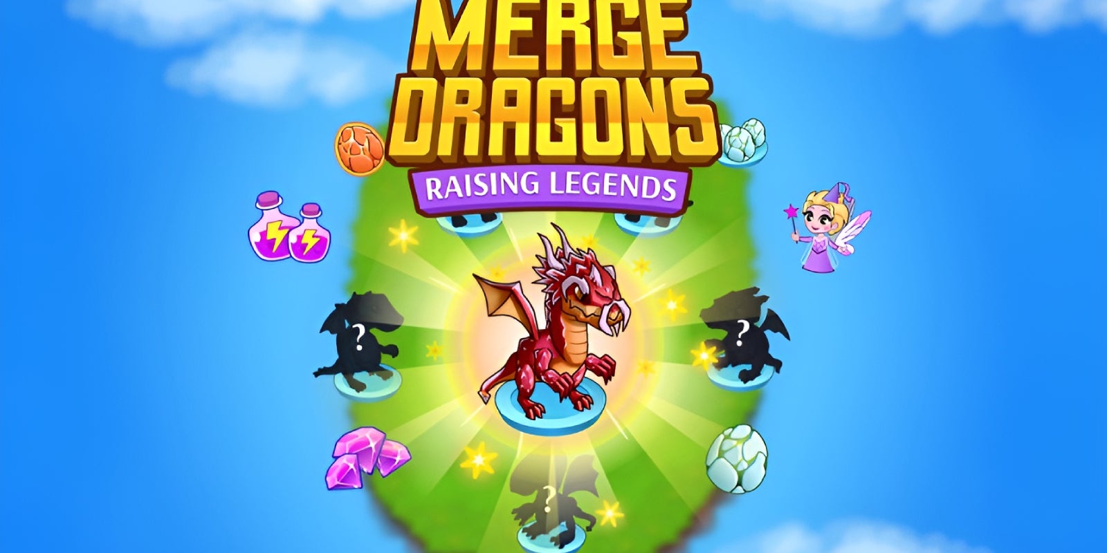 Fusionnez et collectionnez les dragons dans "Merge Dragons"
