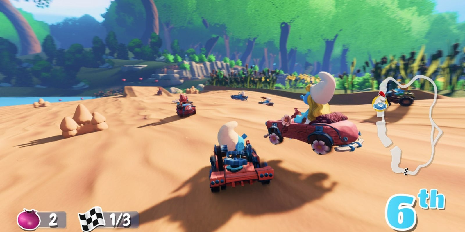 Le jeu vidéo Schtroumpfs Kart (2022) est disponible sur SFR Gaming