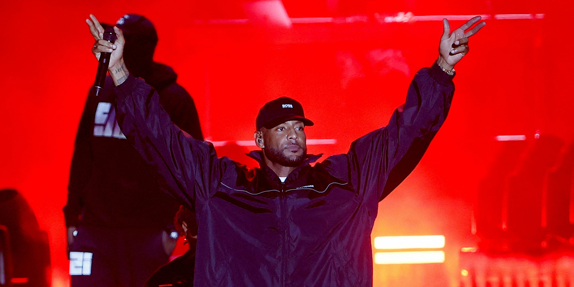 Booba sur scène lors des Francofolies de La Rochelle, le 15 juillet 2022.