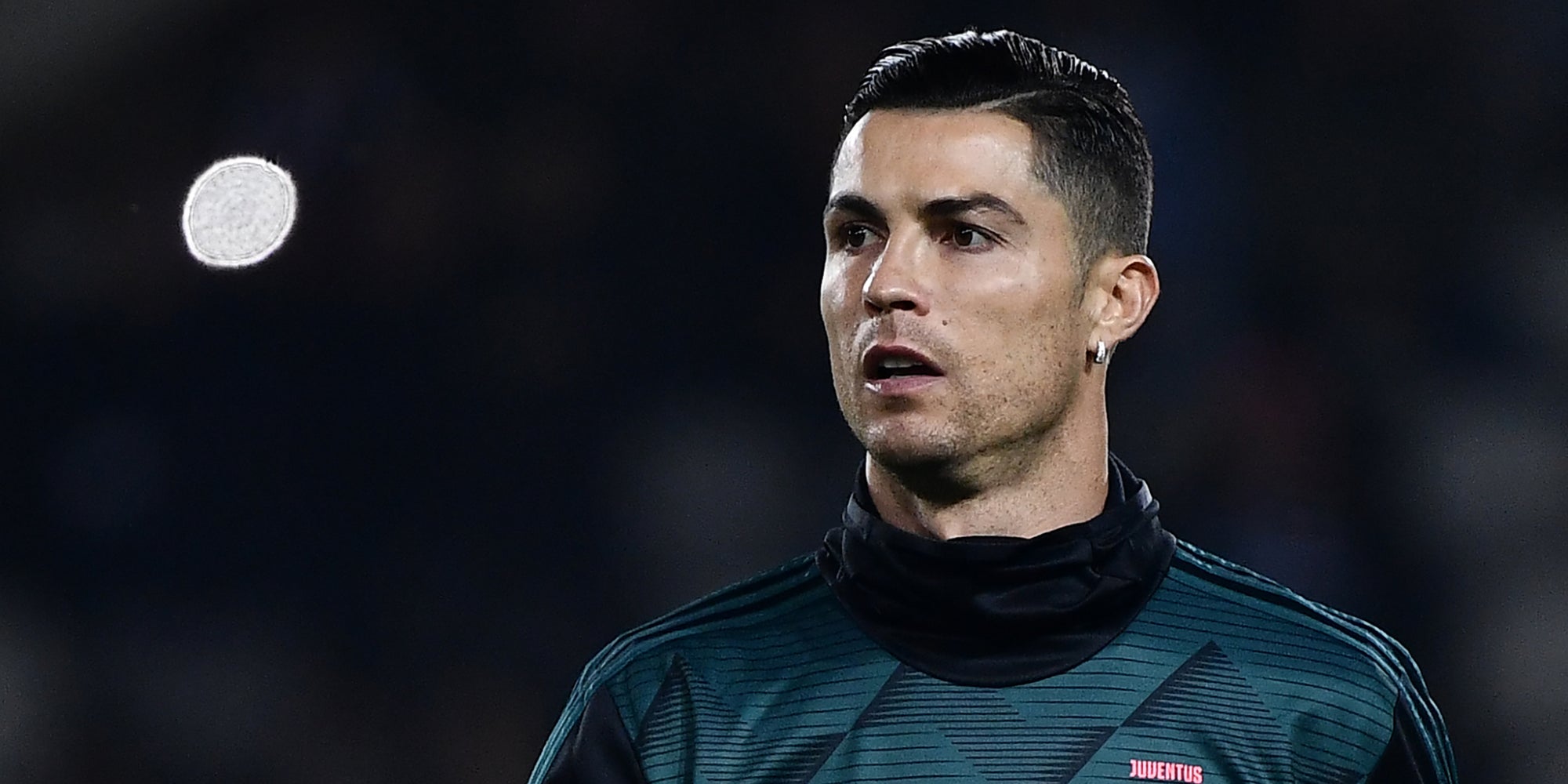 Cristiano Ronaldo à l'échauffement, pour le derby de Turin, le 2 novembre 2019.