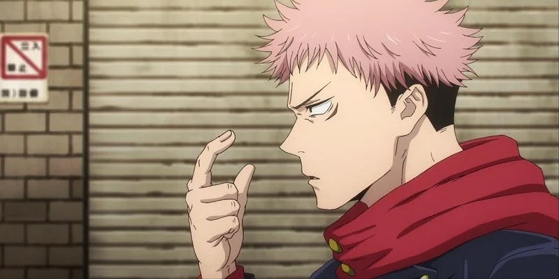 Yuji, personnage principal du populaire anime "Jujutsu Kaisen".