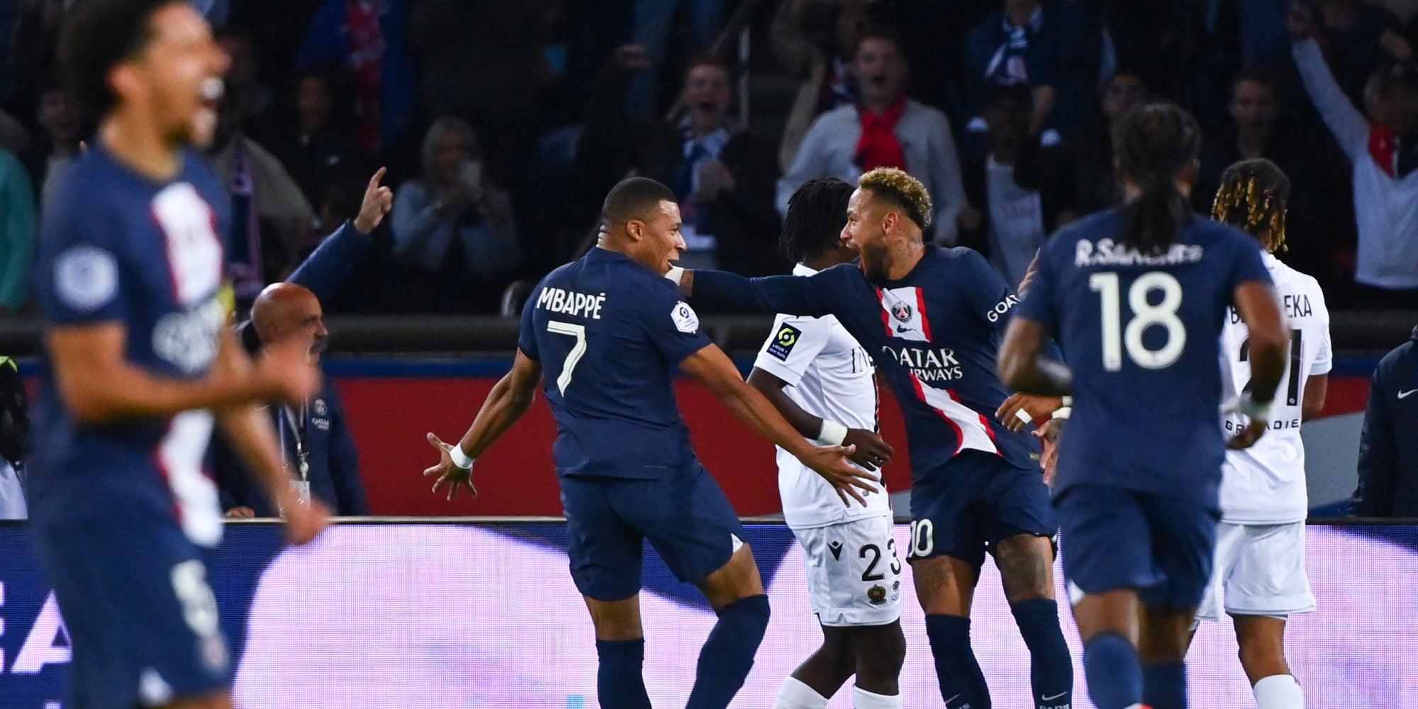 PSG - Nice en Ligue 1, le 1er octobre 2022 au Parc des Princes, Paris