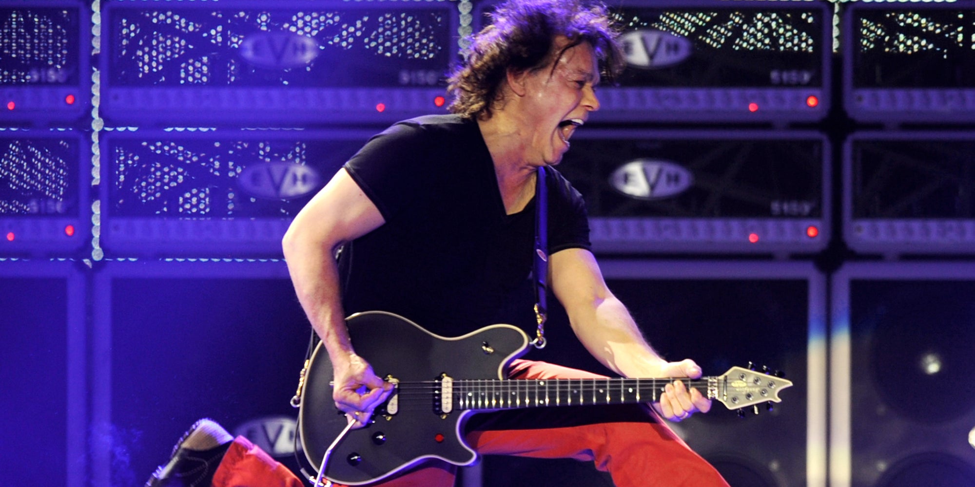 Eddie Van Halen lors des répétitions pour un concert à Los Angeles, le 8 février 2012