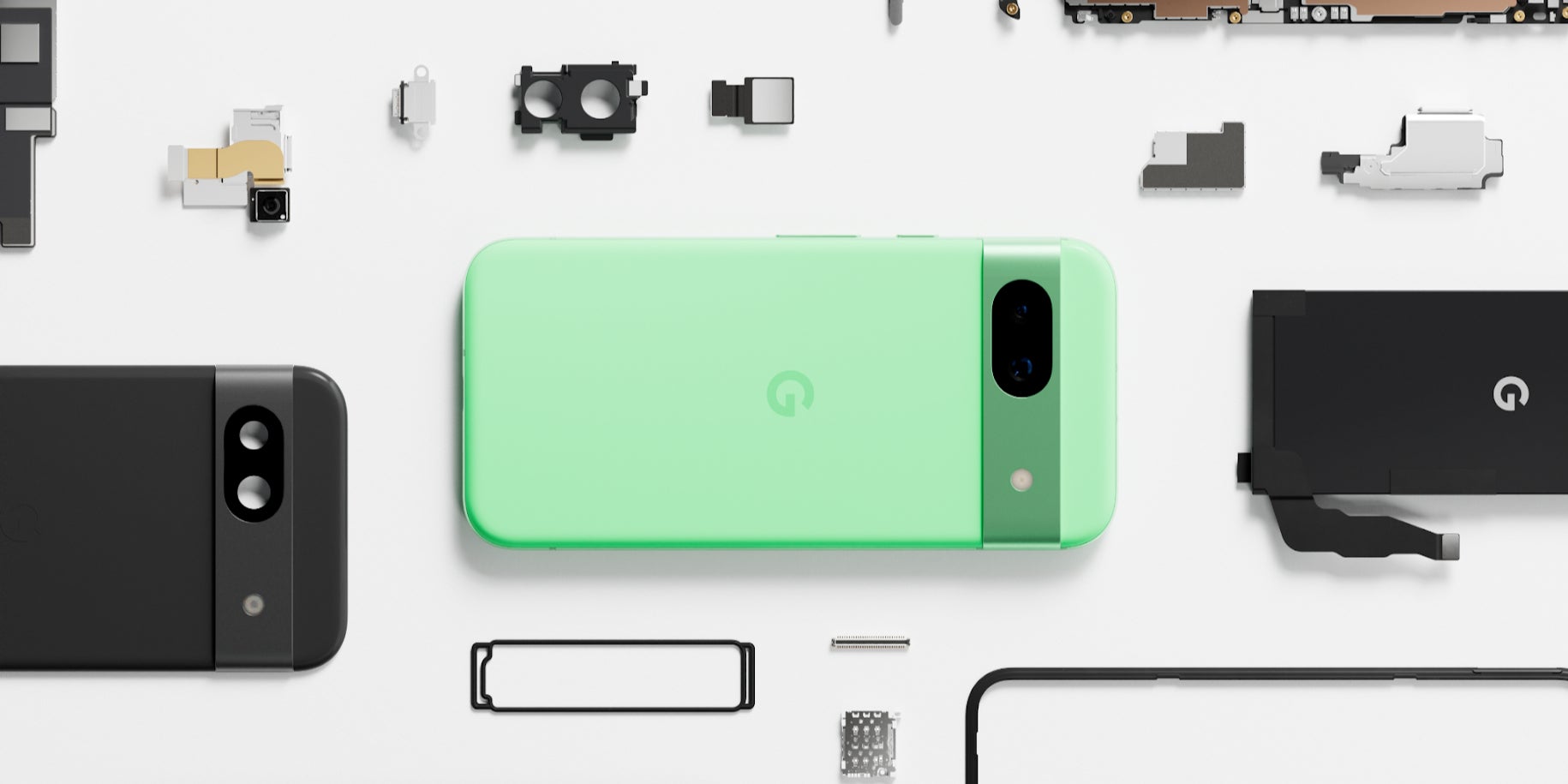 Puce, photo, écran, batterie... C'est parti pour le comparatif des caractéristiques techniques entre le Pixel 8a (en photo) et son grand frère, le Pixel 8.