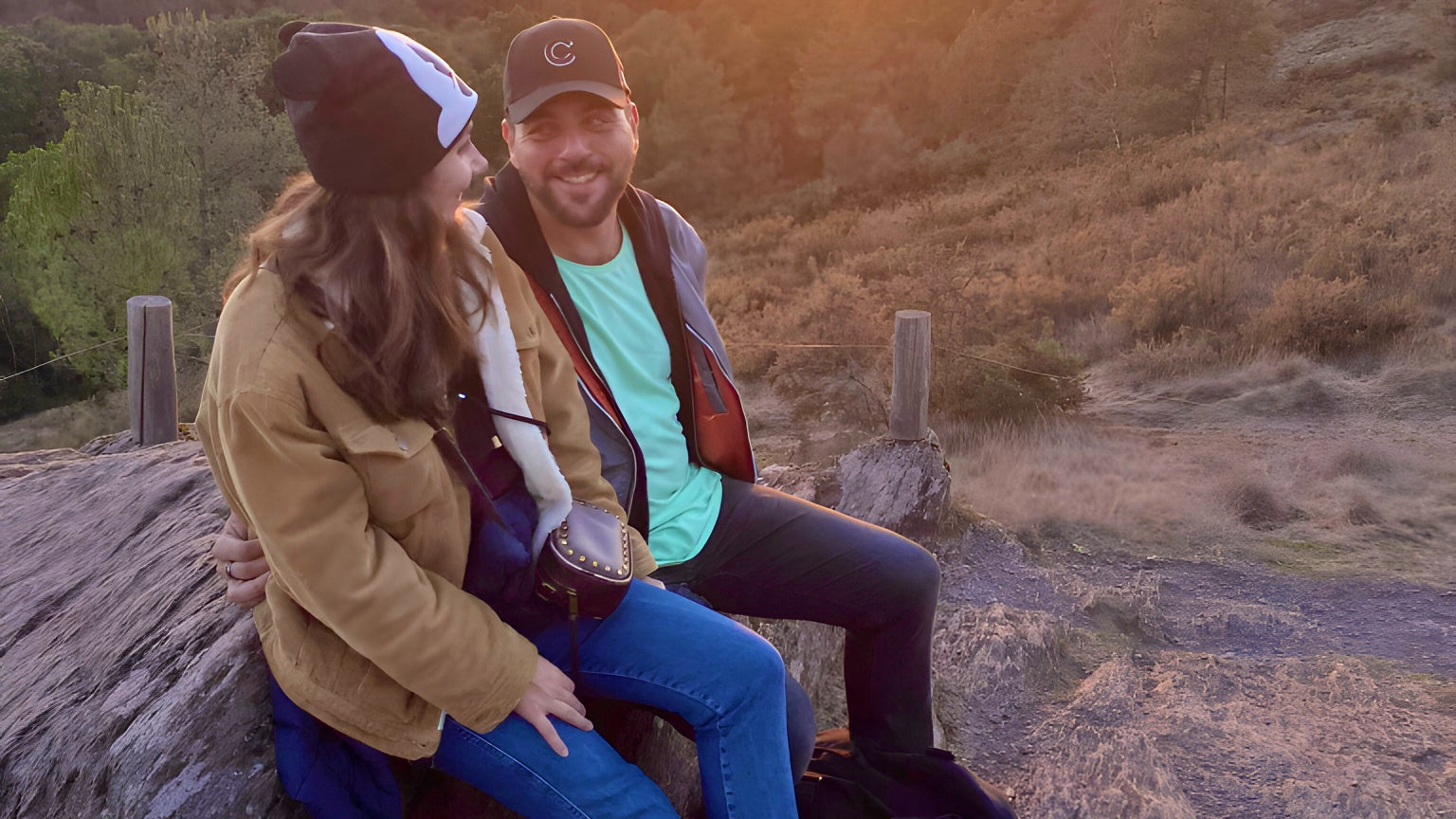 Un coucher de soleil sur la forêt de Brocéliande.