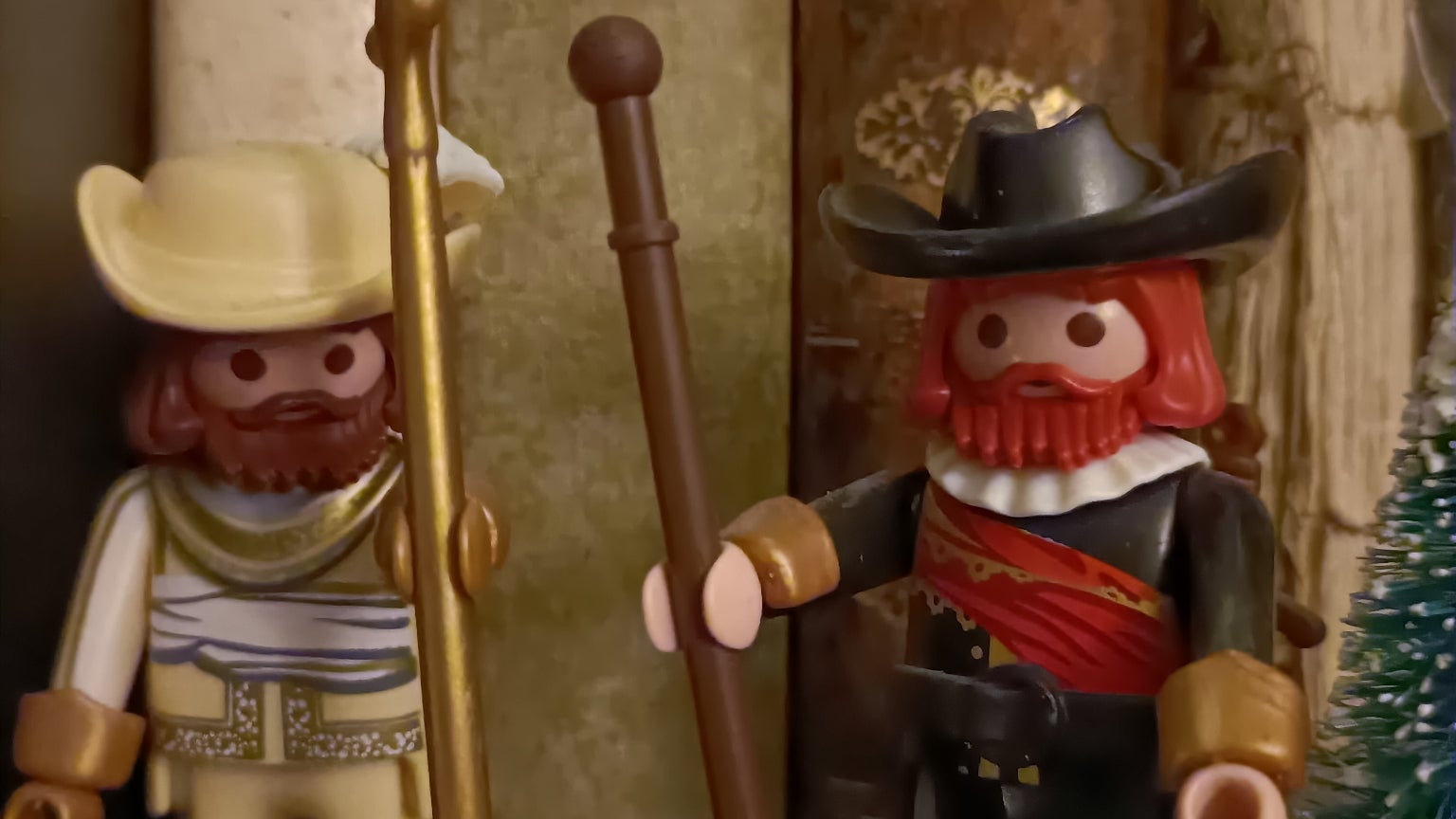 Le mode macro de l'OPPO Reno4 Z pour capturer La Ronde de Nuit de Rembrandt (en Playmobil)