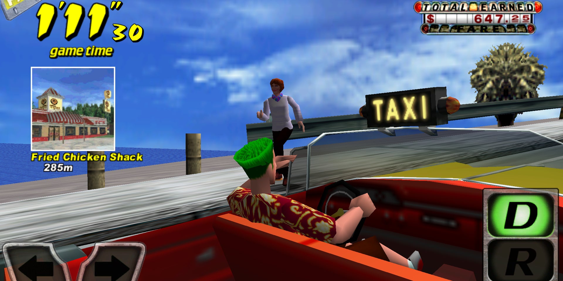 Crazy Taxi, le plus déjanté des jeux de voiture $1 
