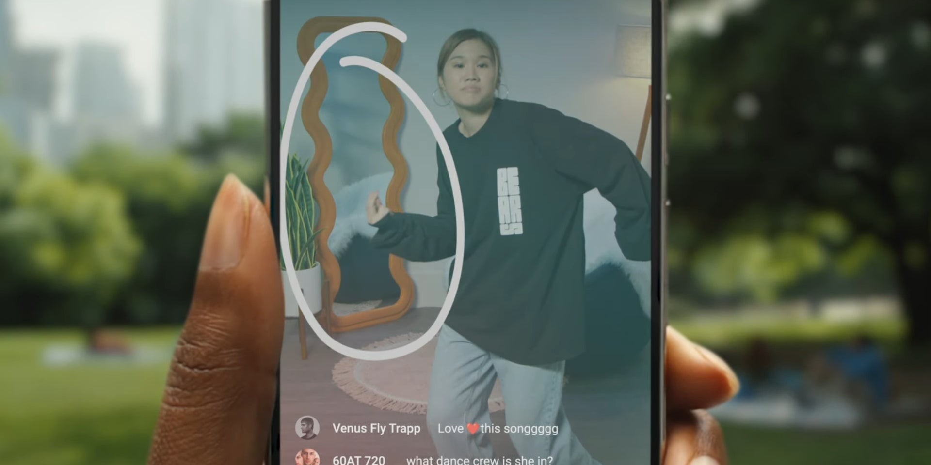 Entourer pour chercher va maintenant permettre d'identifier les sons en plus des images