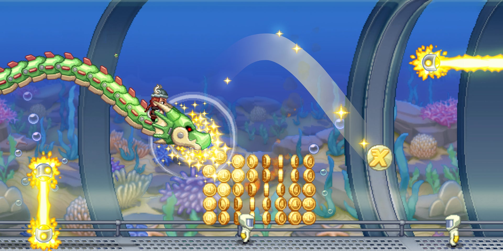 Incarnez l'entrepreneur Barry Steakfries et partez pour une aventure inoubliable dans Jetpack Joyride !