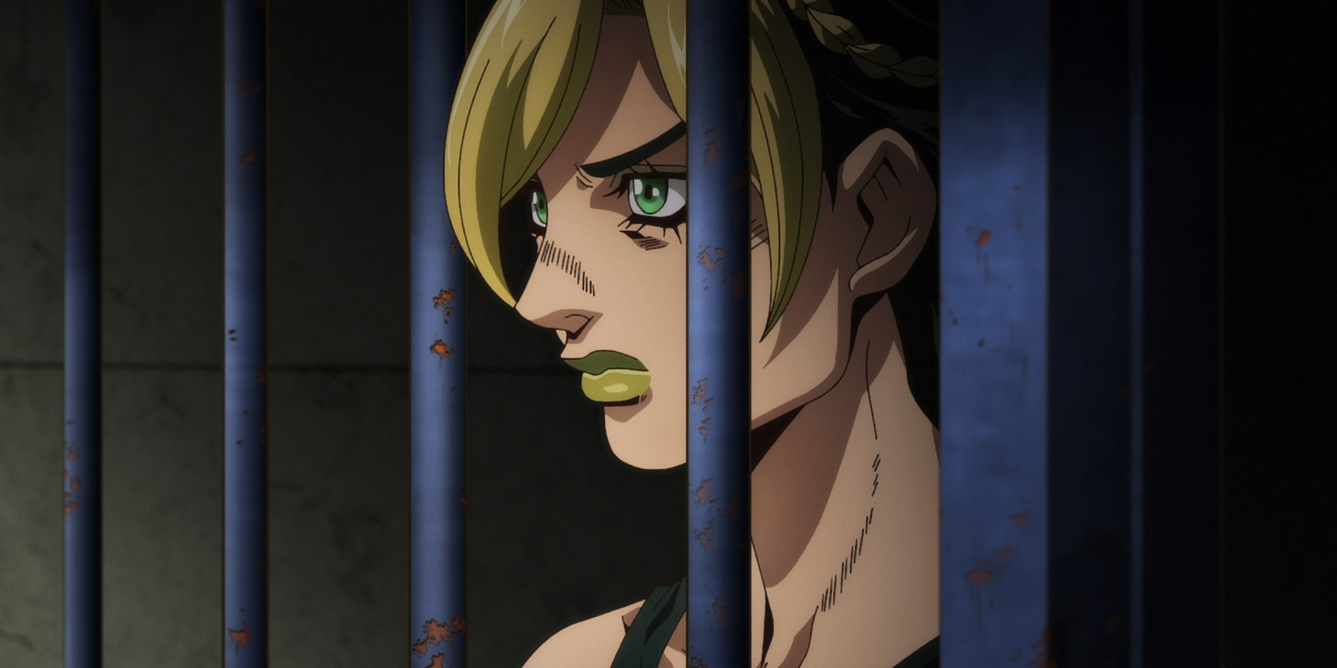 Jolyne aka Jojo dans la prison Green Dolphin dans Jojo's Bizarre Adventure : Stone Ocean