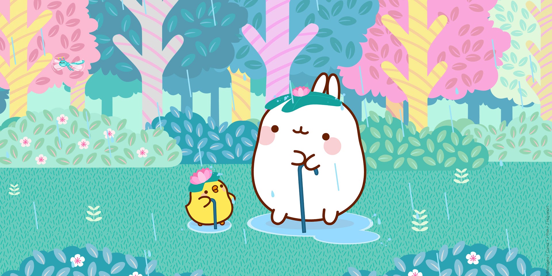 Découvrez comment Molang et Piu Piu s'animent pour le petit écran...