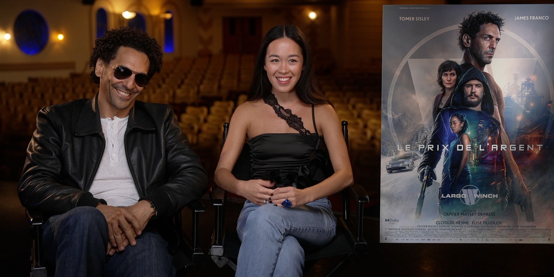 Tomer Sisley et Elise Tilloloy, ainsi que Clotilde Hesme, nous présentent "Largo Winch : Le prix de l'argent".