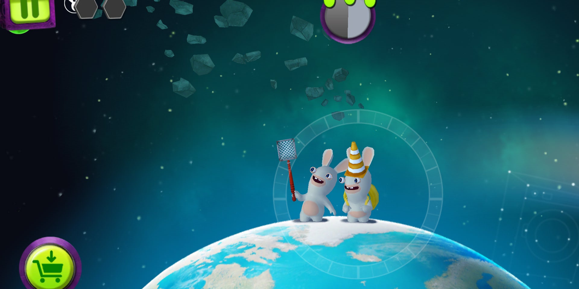 Retrouvez les folles aventures des Lapins Crétins dans "Big Bang" sur SFR Jeux illimité.