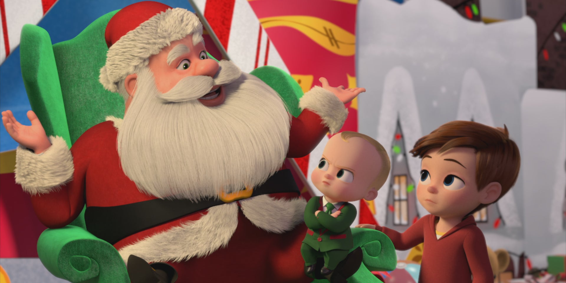 Après ses missions d'espionnage, Baby Boss se retrouve par erreur au pôle Nord avec le Père Noël. 