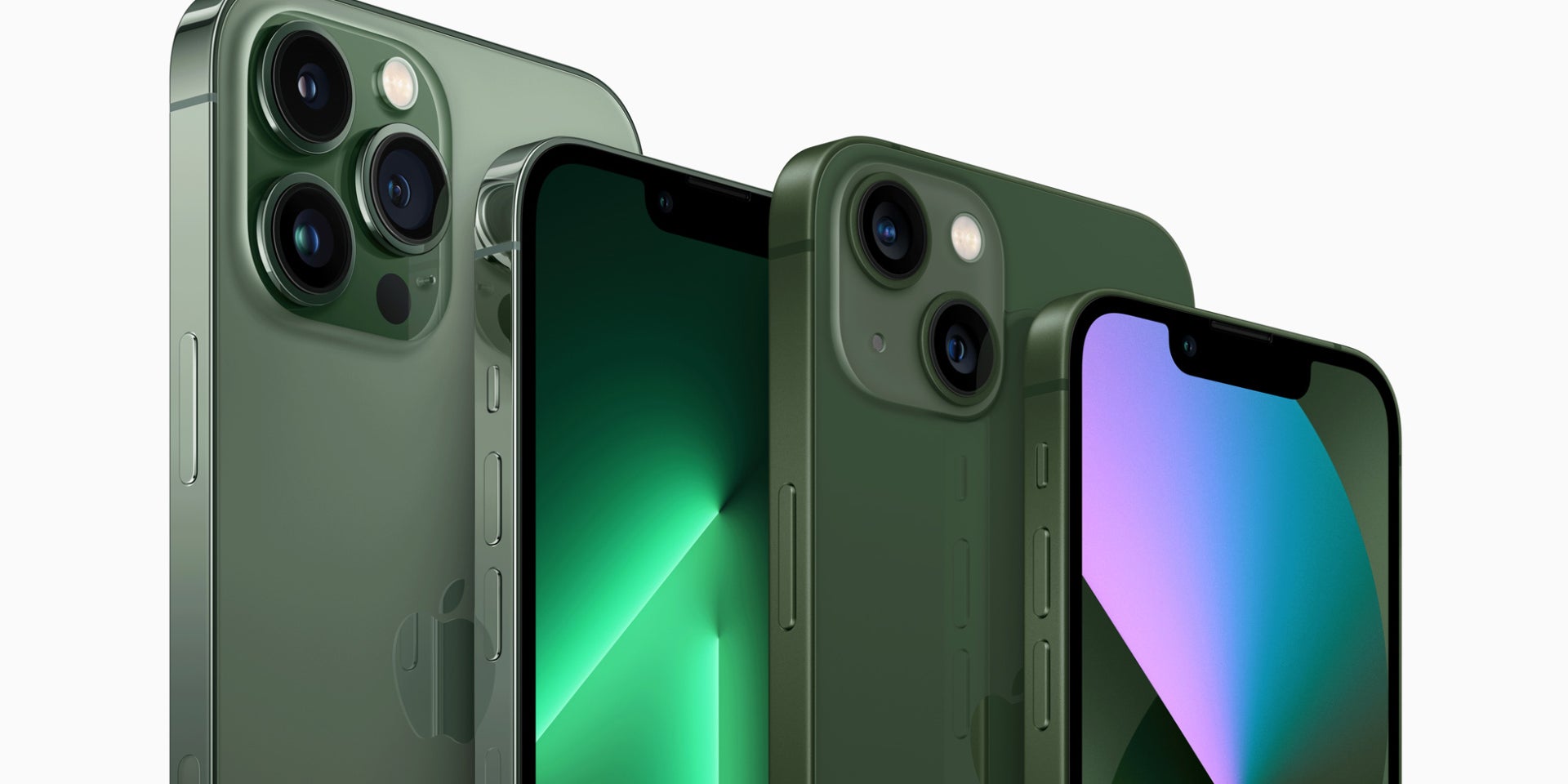 Les quatre modèles de l'iPhone 13 sont disponibles en vert !