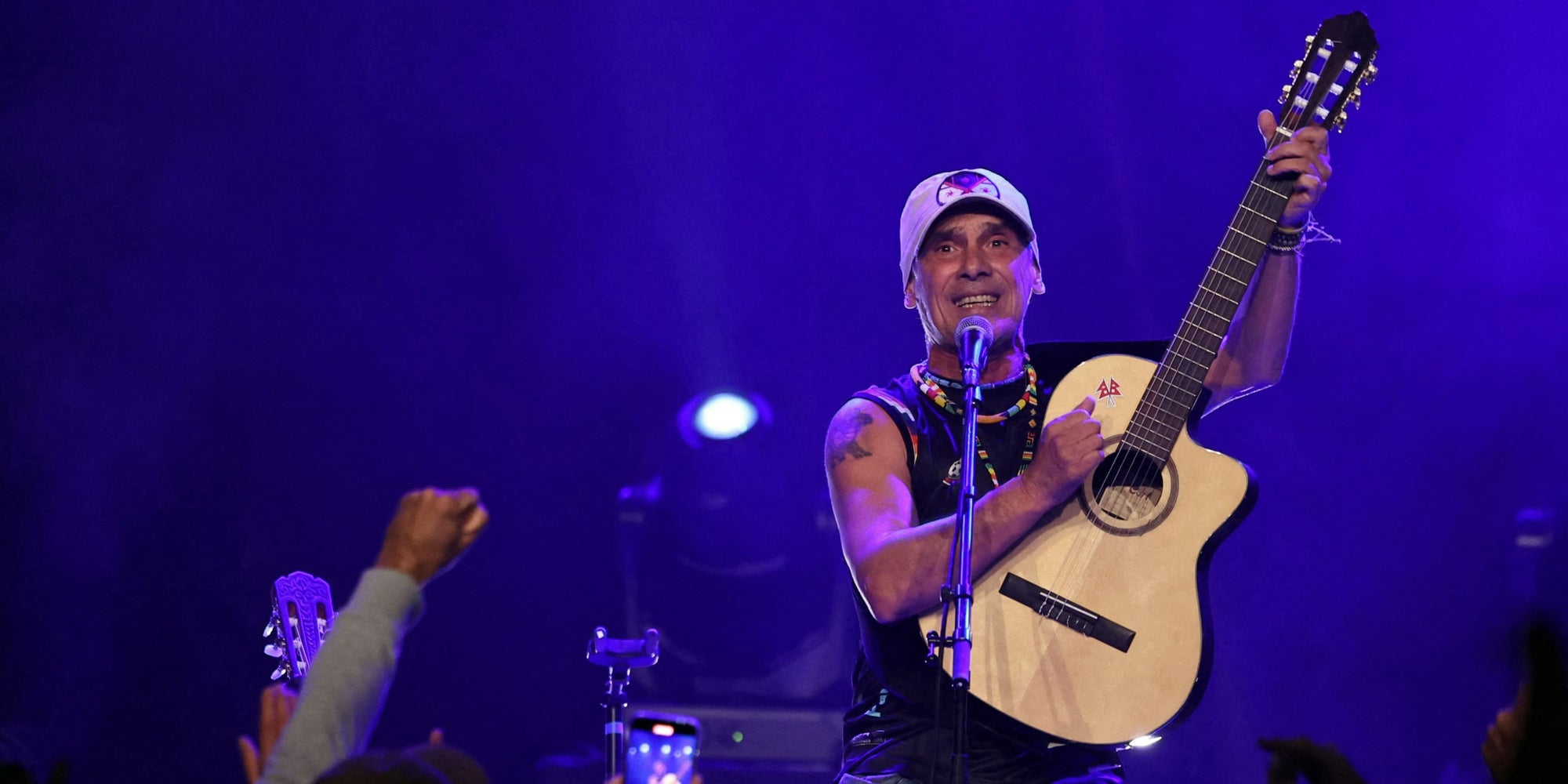 Mau Chao en pleine performance à Vitry-sur-Seine le 17 septembre 2024