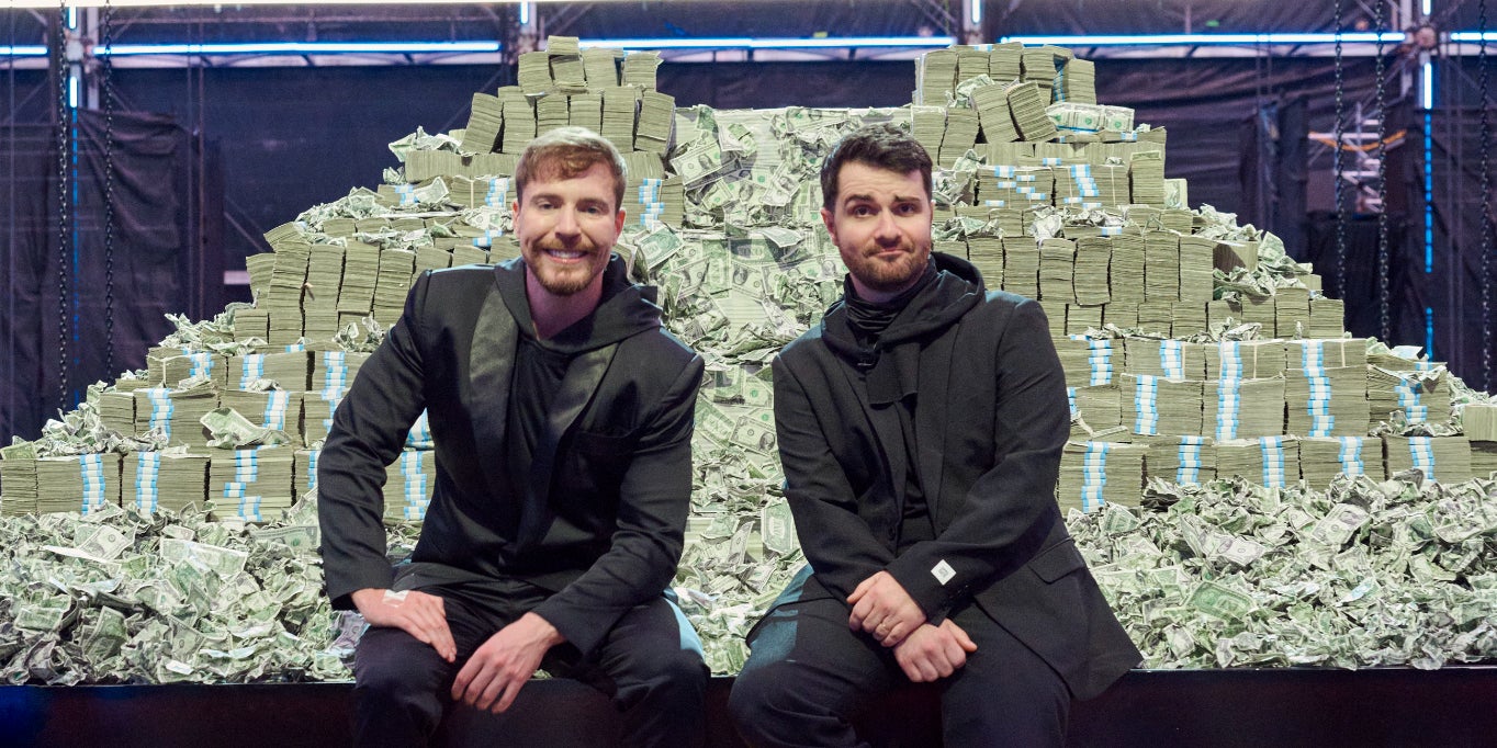 MrBeast aux côtés d'Amixem, à retrouver sur Prime Video dans la saison 2 des ''Beast Games''.