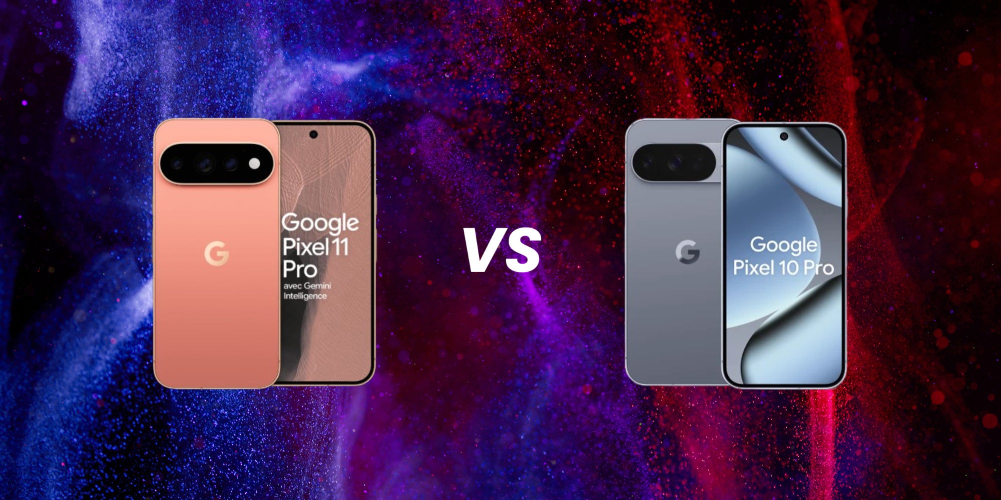 SFR Actus compare le nouveau Pixel 11 Pro au Pixel 10 Pro.