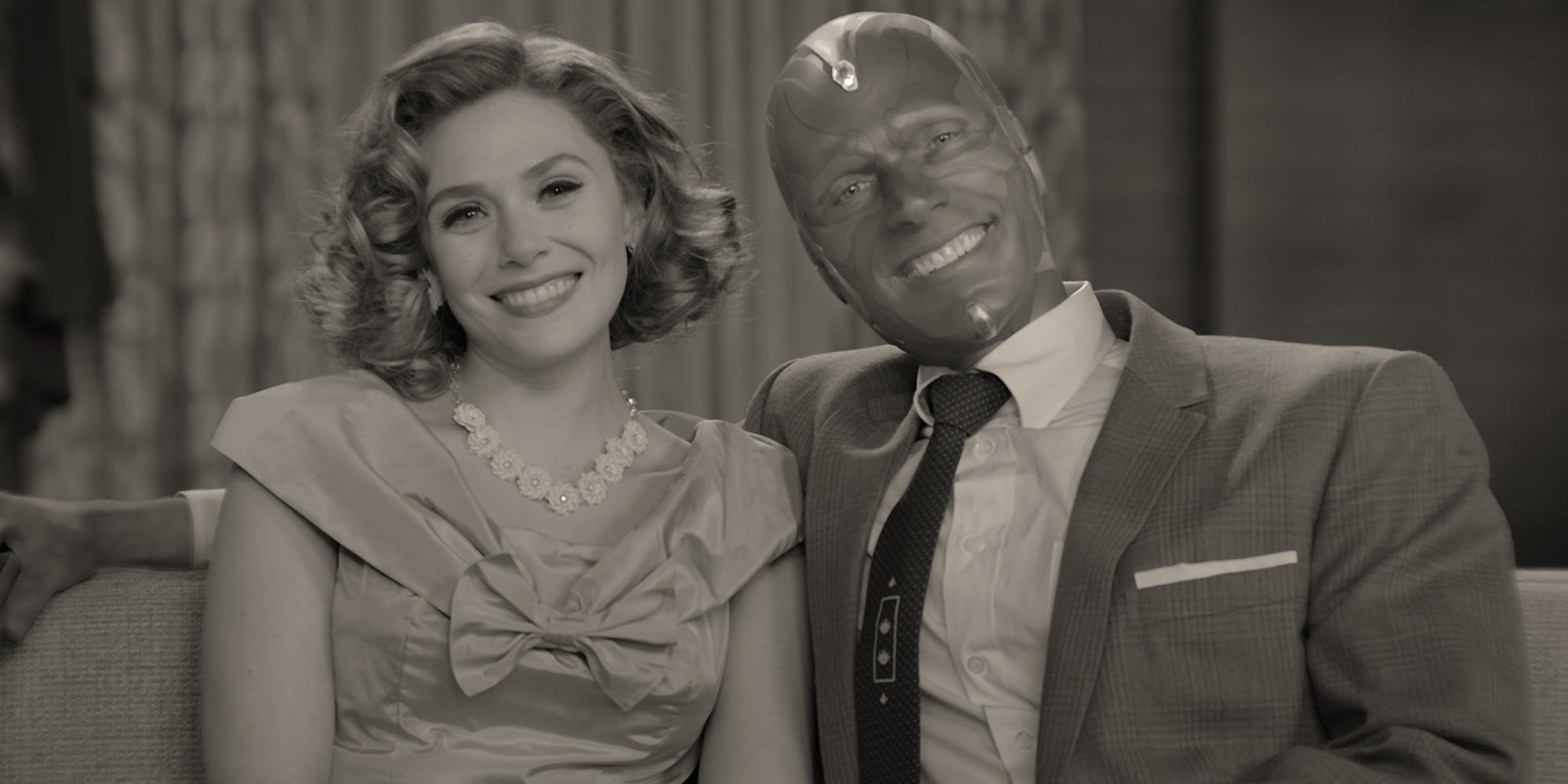 Vision et Wanda dans la série WandaVision de Marvel sur Disney+