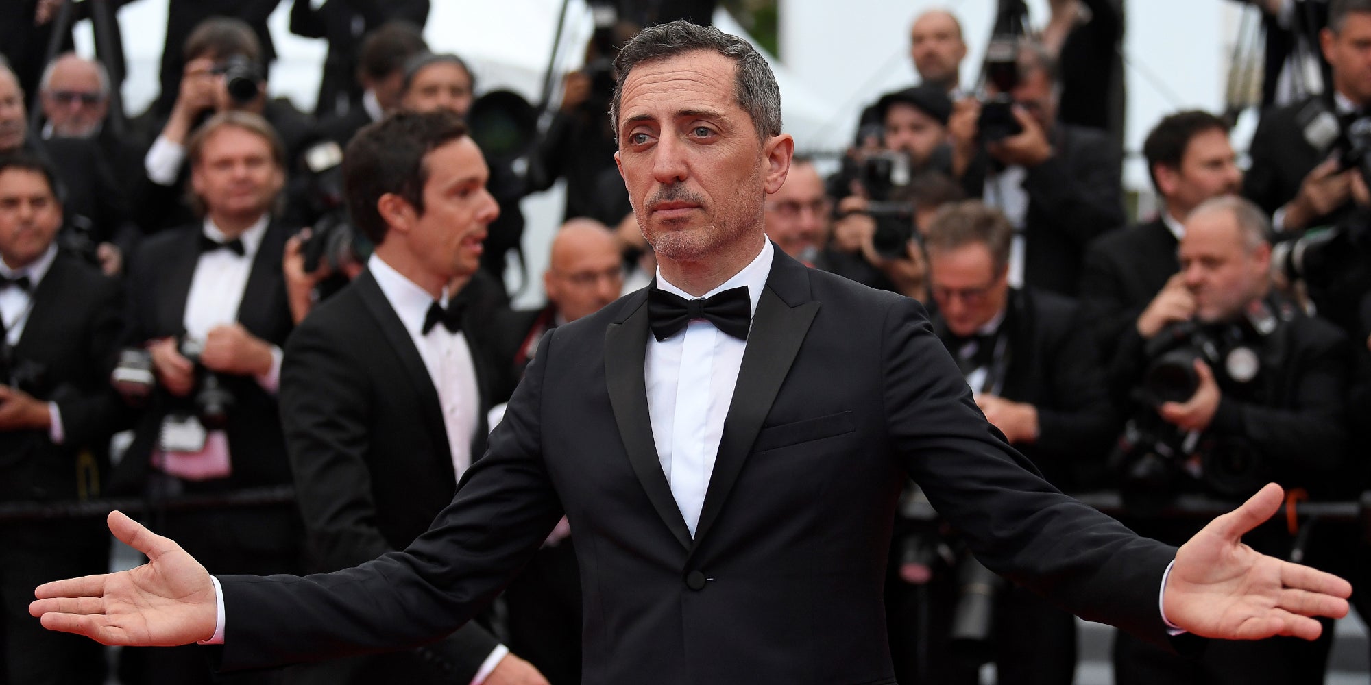 Gad Elmaleh sur le tapis rouge du Festival de Cannes pour la projection du film "Une vie cachée", le 19 mai 2019.