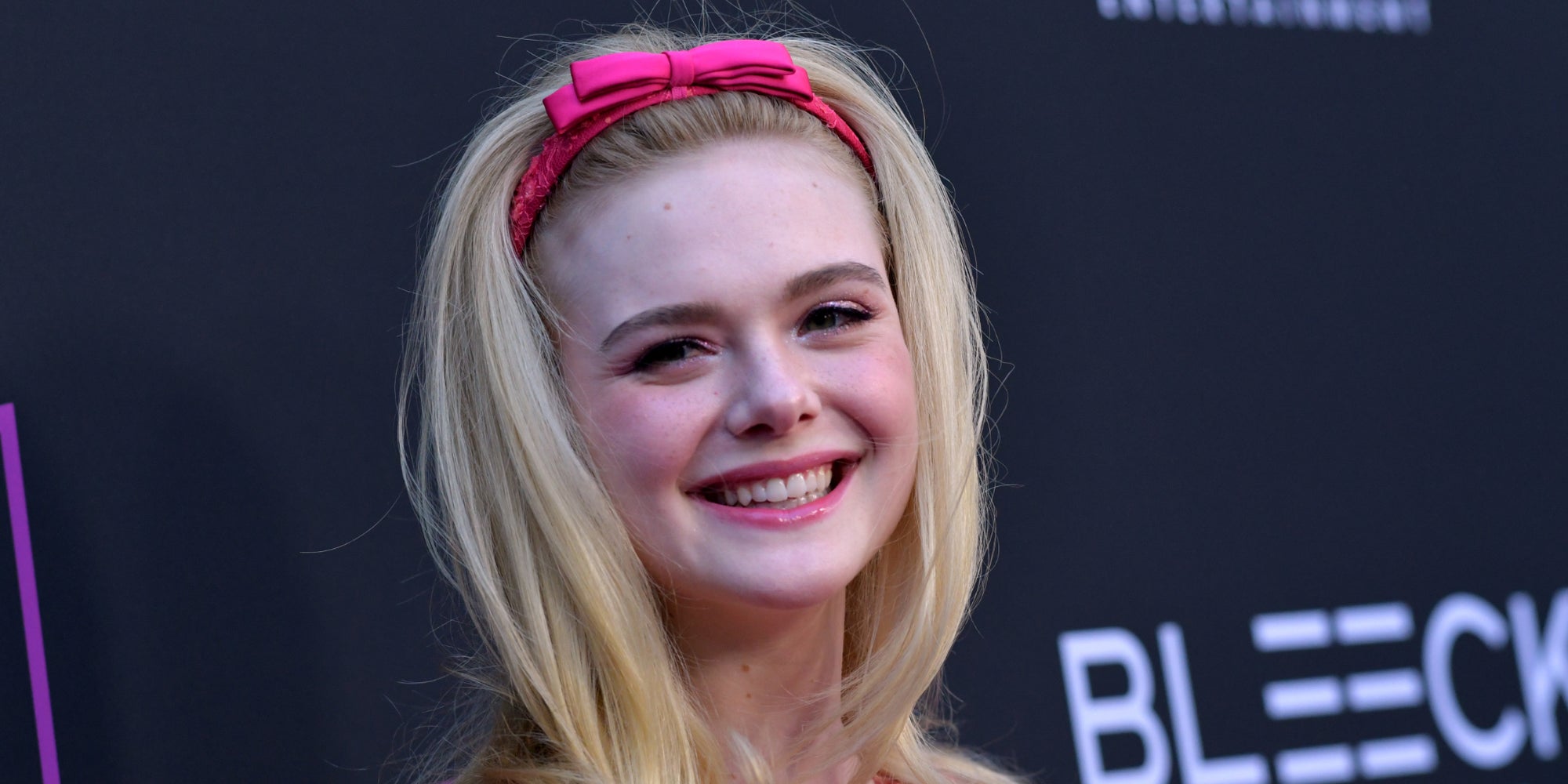 L'actrice américaine Elle Fanning, à Los Angeles, pour la projection spéciale du film Teen Spirit, en avril 2019, à Hollywood.