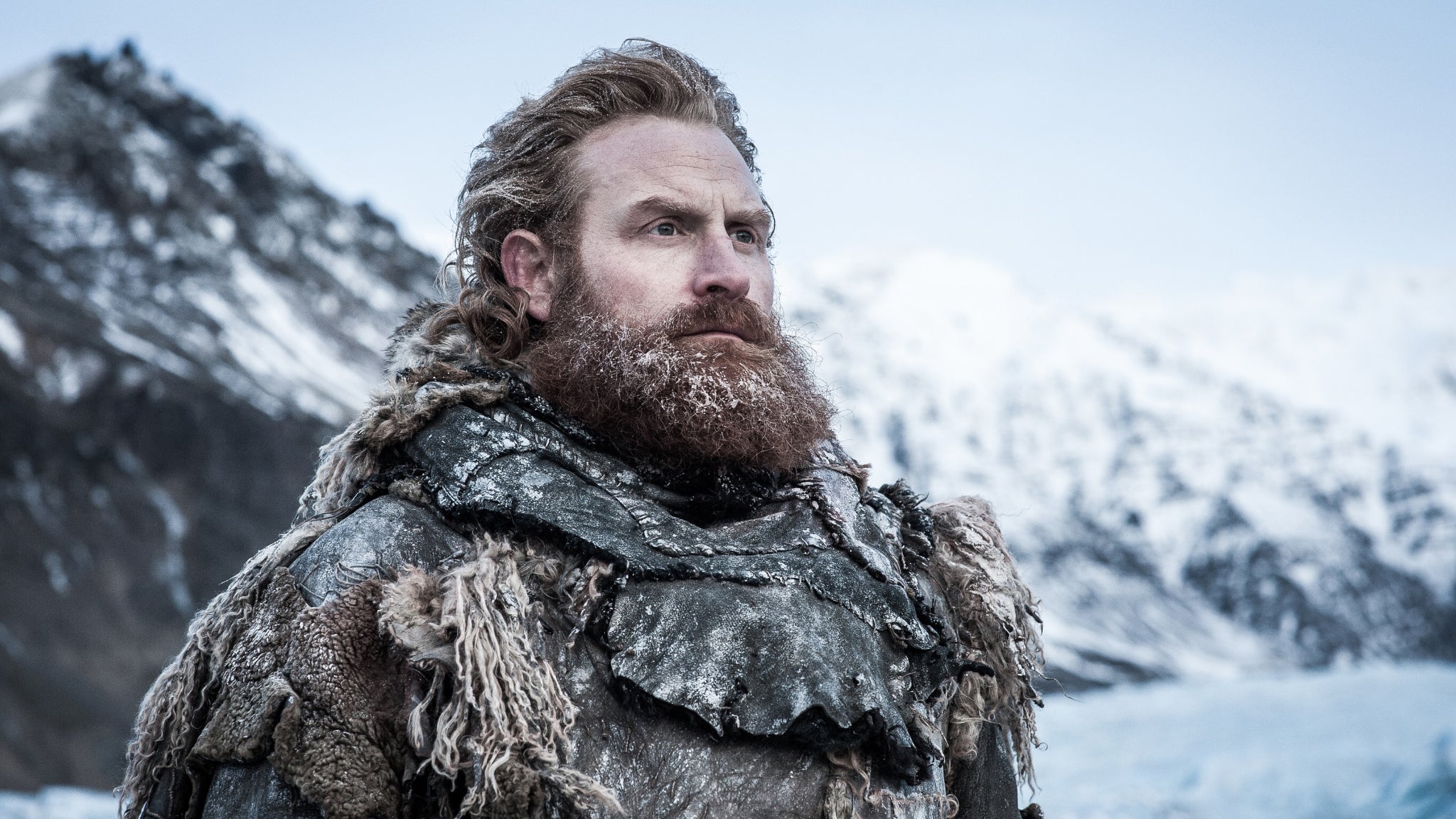 Tormund Fléau-d'Ogres, dans le grand Nord de Game of Thrones.