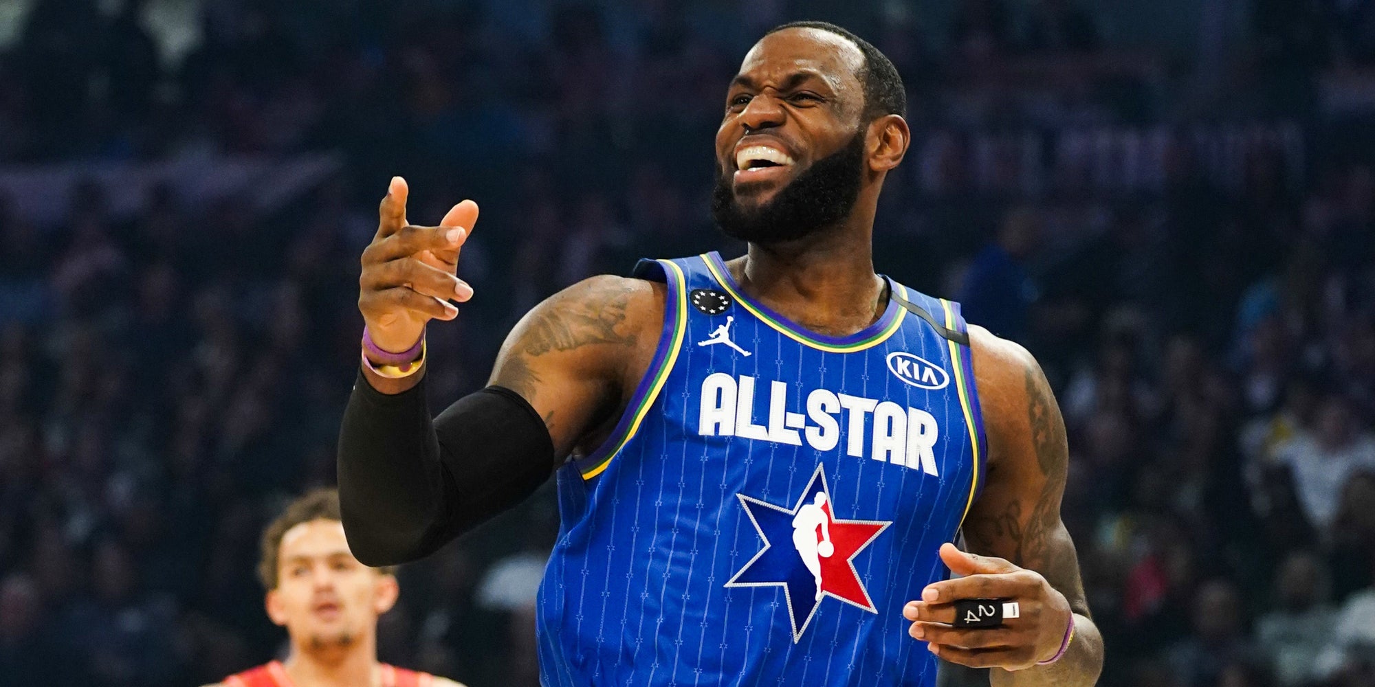 Le capitaine LeBron James lors du All-Star Game 2020, à Chicago, le 16 février 2020.