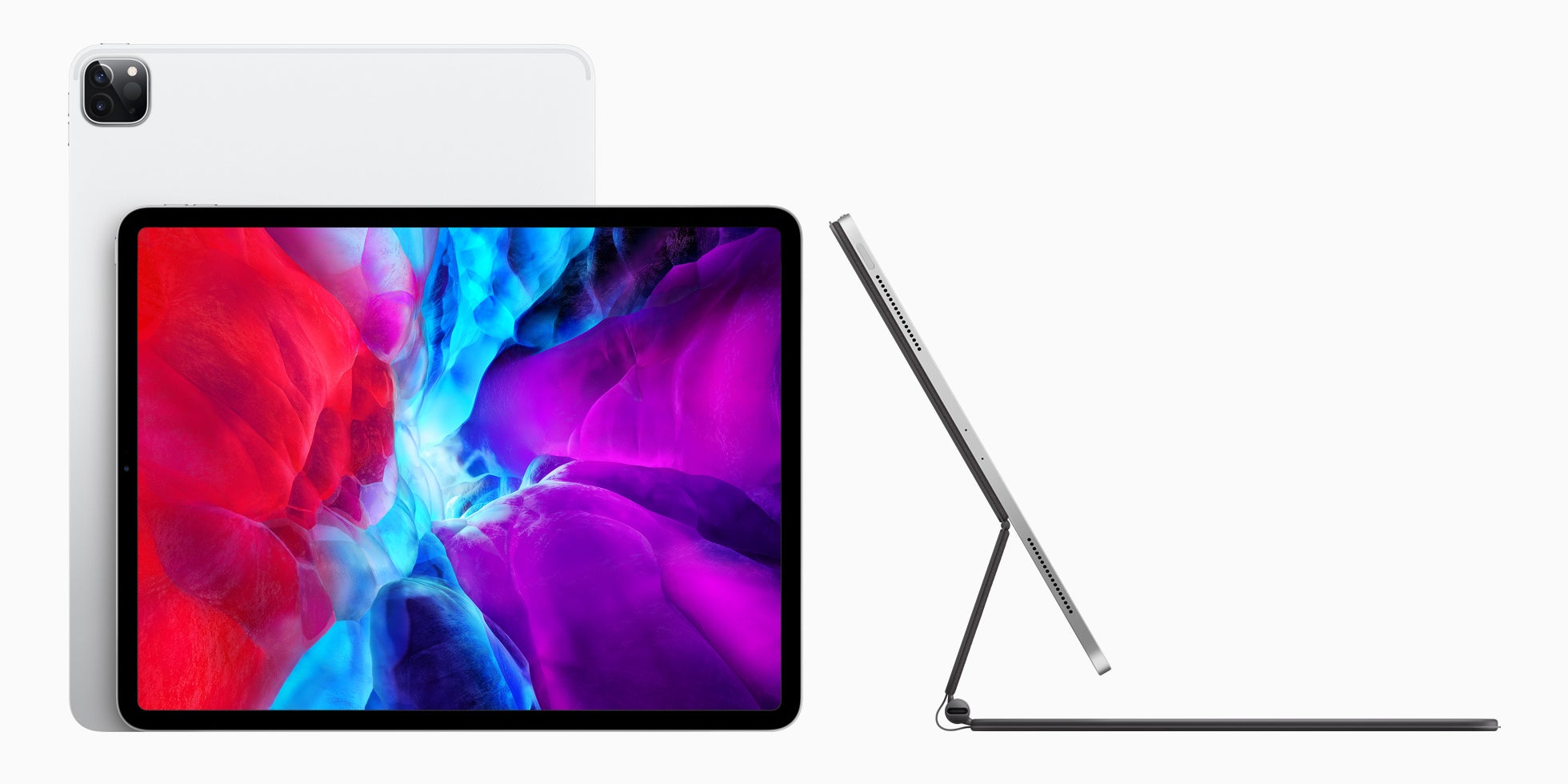 Le nouvel iPad Pro et son Magic Keyboard tout beau tout chaud, signés Apple.