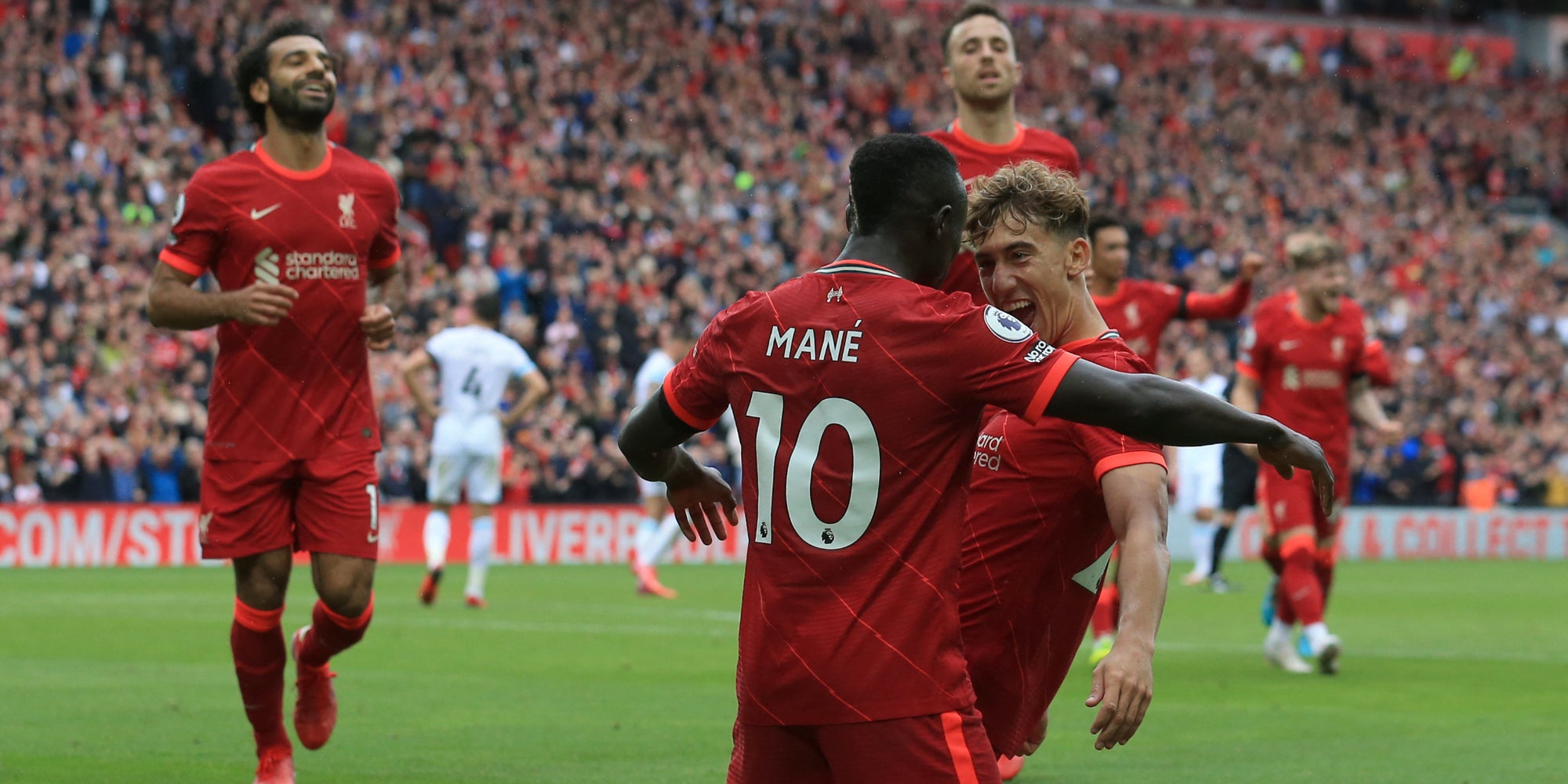 Liverpool-Burnley, 3e journée de Premier League, le 21 août 2021 à Anfield, Liverpool