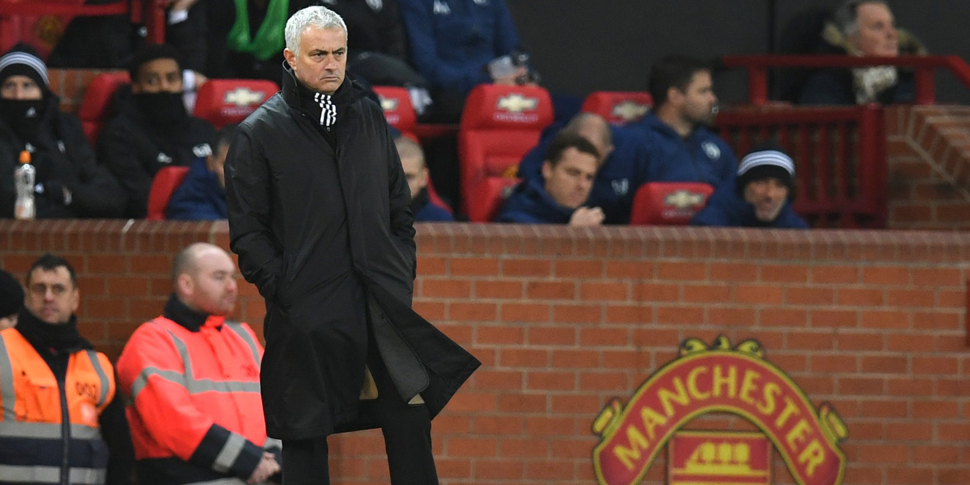 José Mourinho, alors entraîneur de Manchester United, à Old Trafford le 8 décembre 2018