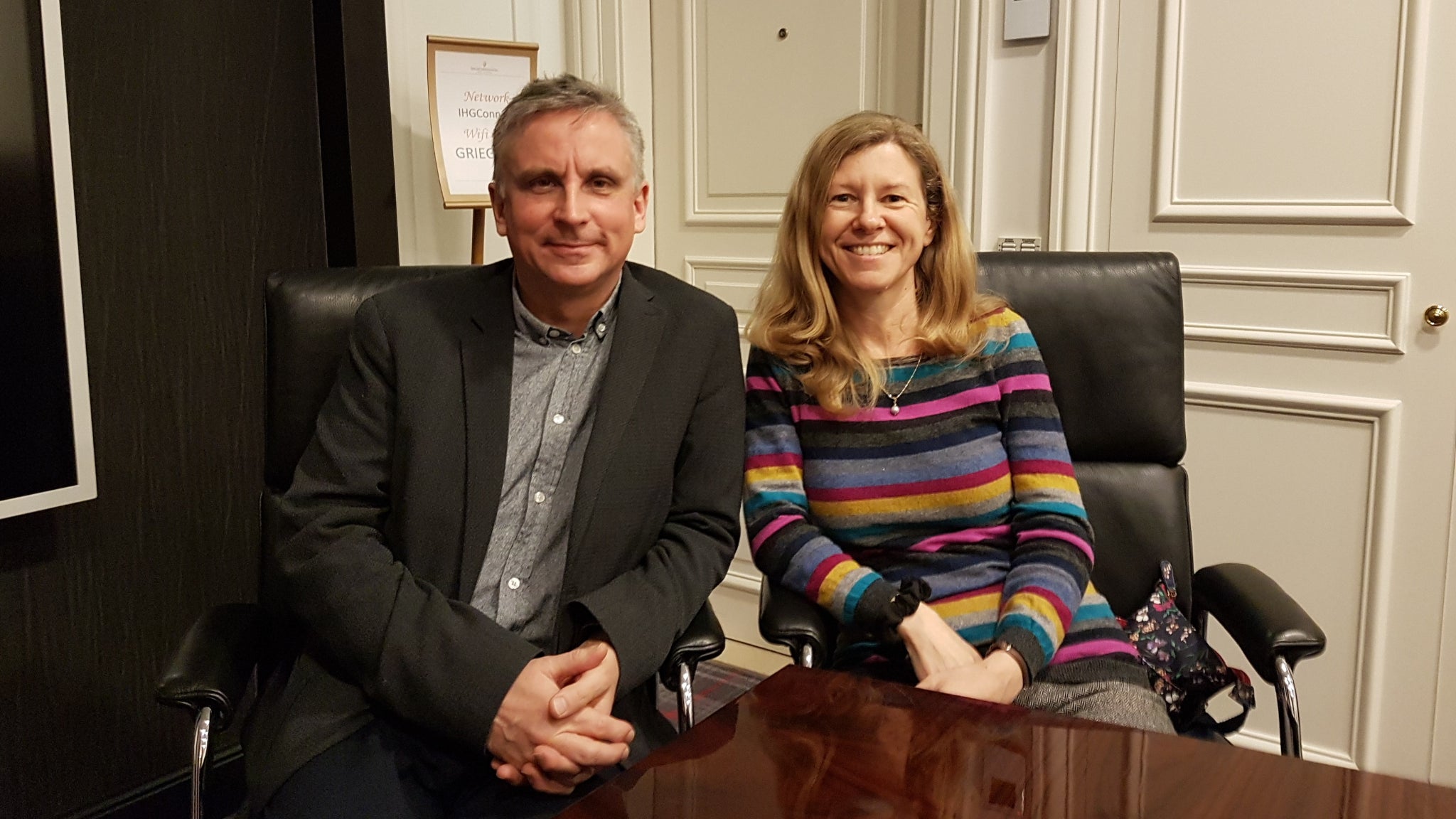 Katharine Gun et Martin Bright, deux "personnes ordinaires" lors de notre rencontre avec eux.