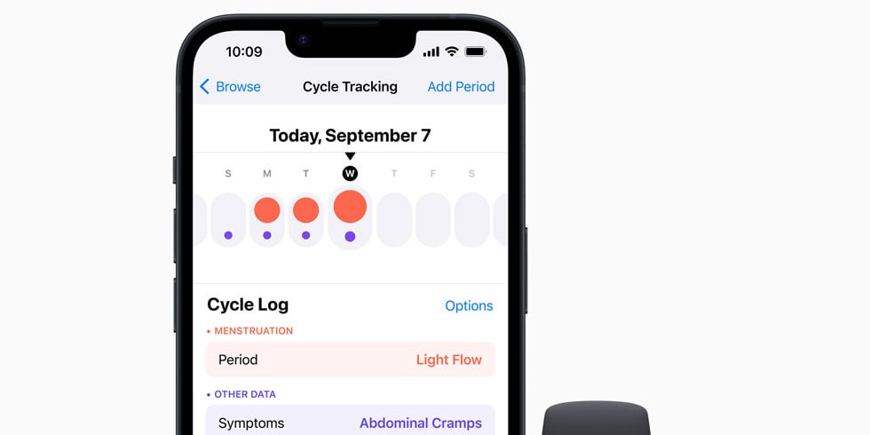 Le suivi de cycle de l'app Santé d'Apple fait partie des nombreuses fonctionnalités proposées par l'application.