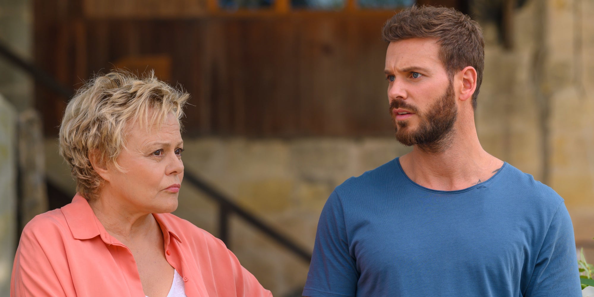 Muriel Robin et Matt Pokora dans "Le Premier oublié".