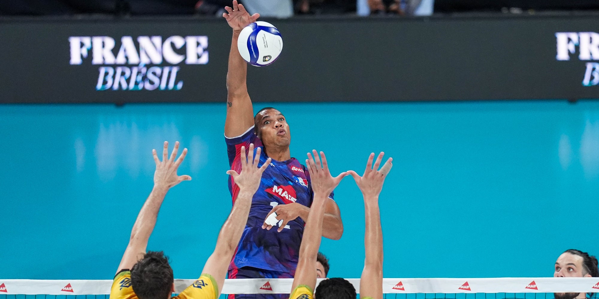 Stephen Boyer lors du match amical entre la France et le Brésil, le 4 septembre 2026. 
