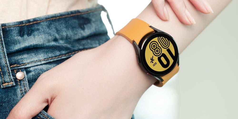 La montre connectée Samsung Galaxy Watch4, dévoilée en août 2021.