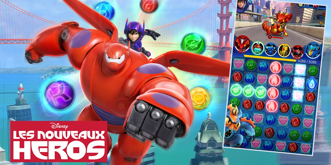 Chevauchez Baymax dans des puzzle délirants sur SFR Jeux illimité