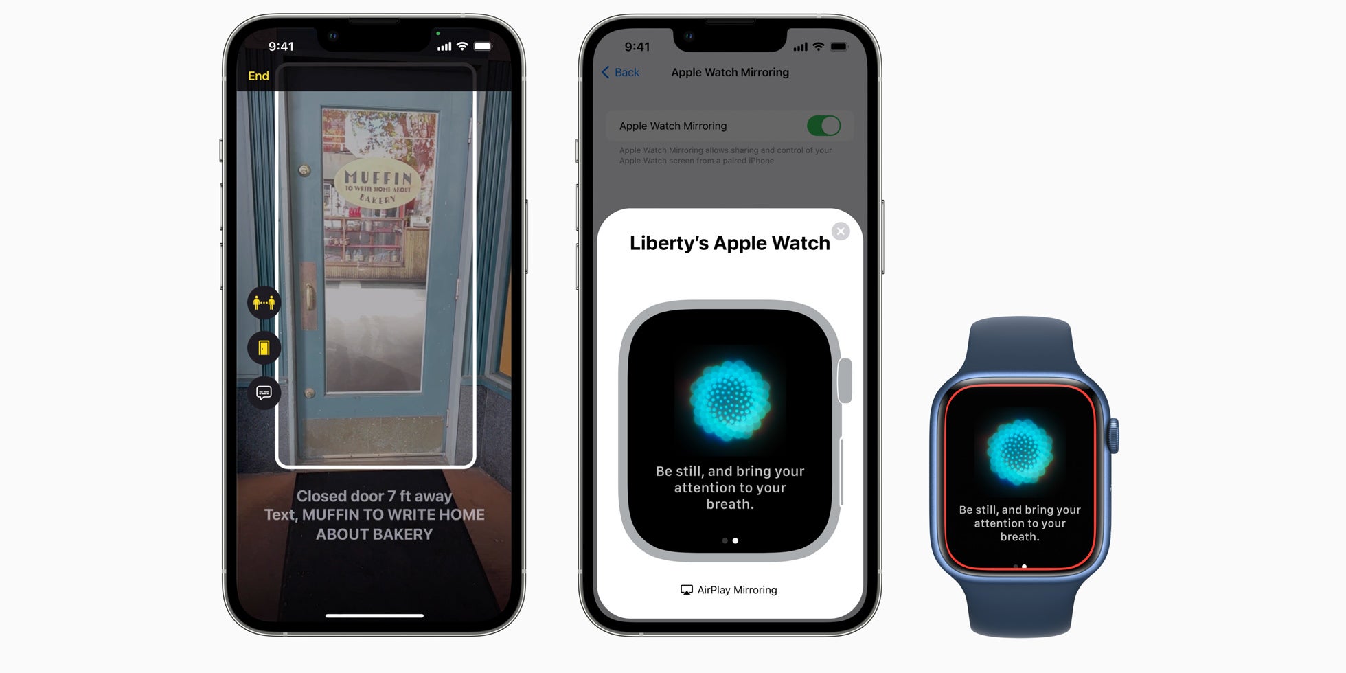 Détection de porte sur iPhone et Apple Watch Mirroring : deux nouvelles fonctionnalités d'accessibilité présentées par Apple.