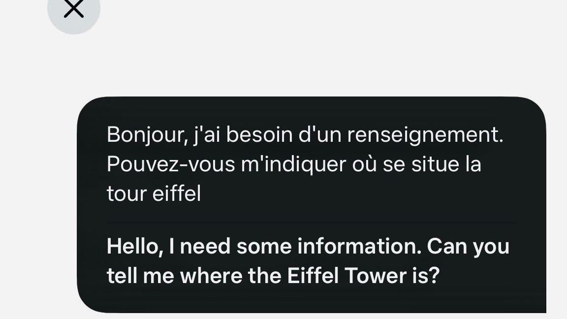 La traduction simultanée, une fonctionnalité très utile si vous partez souvent à l'étranger. La traduction simultanée, une fonctionnalité très utile si vous partez souvent à l'étranger.