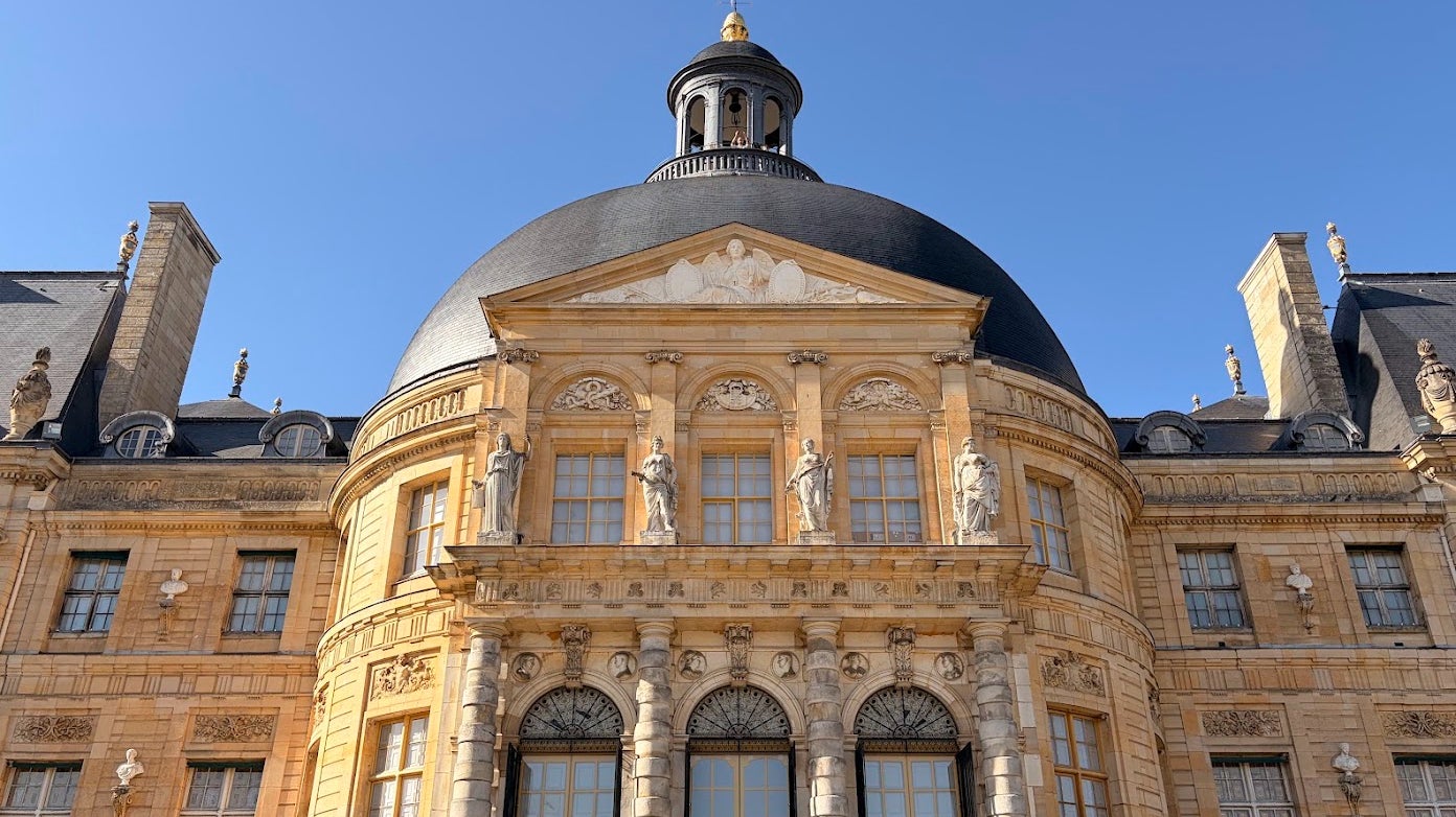 Photo de l'entrée du Château de Vaux-le-Vicomte.