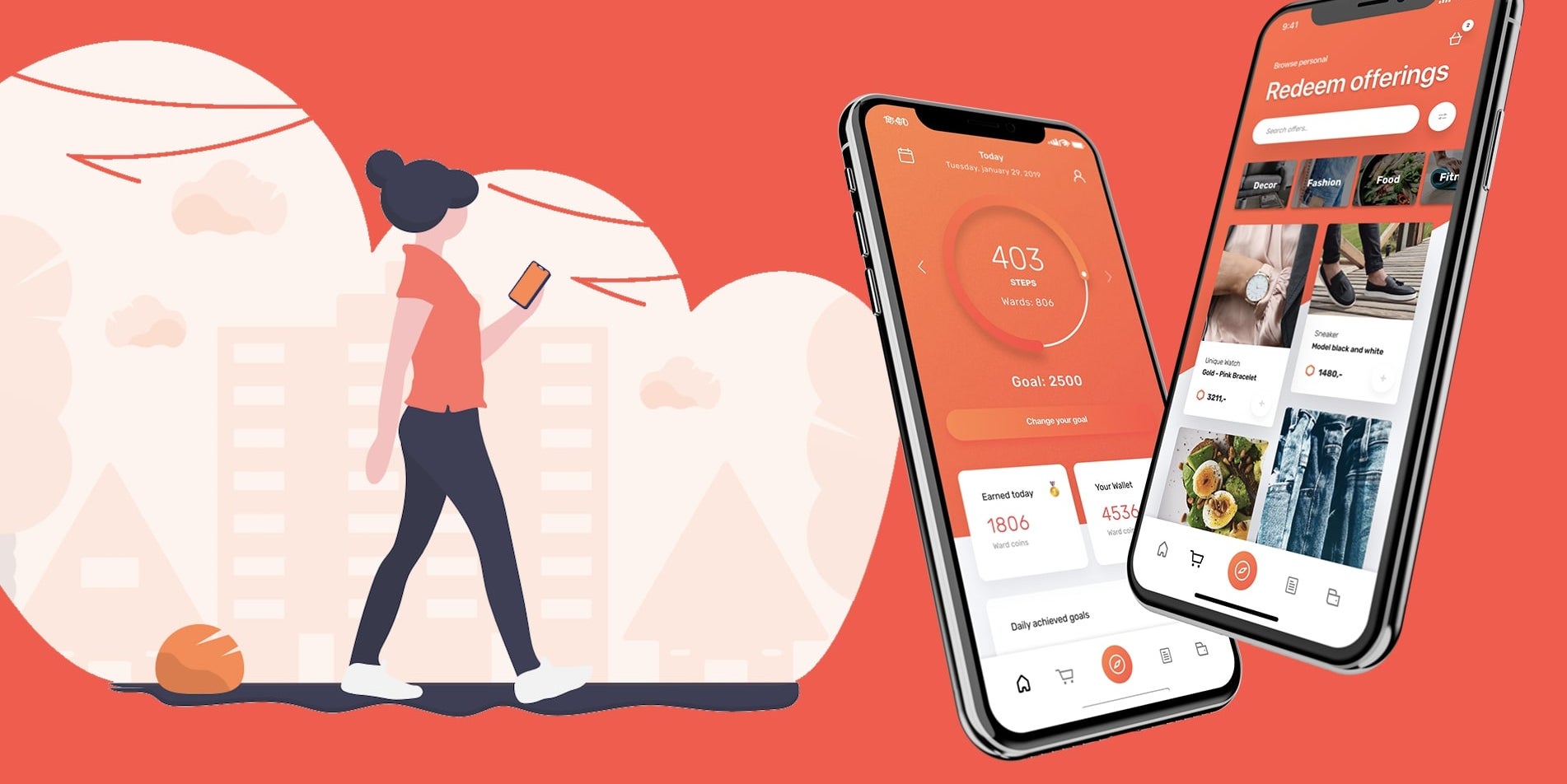 WeWard, une application créée par Yves Benchimol, et qui permet la monétisation de ses données personnelles au travers des pas effectués.