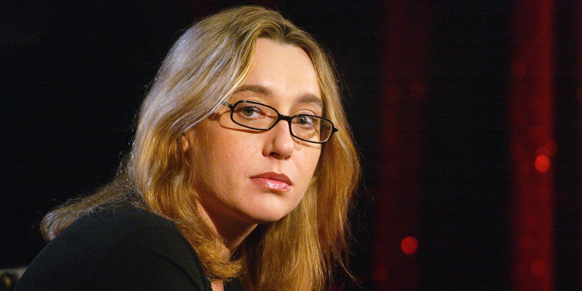 Virginie Despentes, écrivaine française, en 2002, sur le plateau de l’émission “Des livres et moi”, sur la chaîne Paris Première.