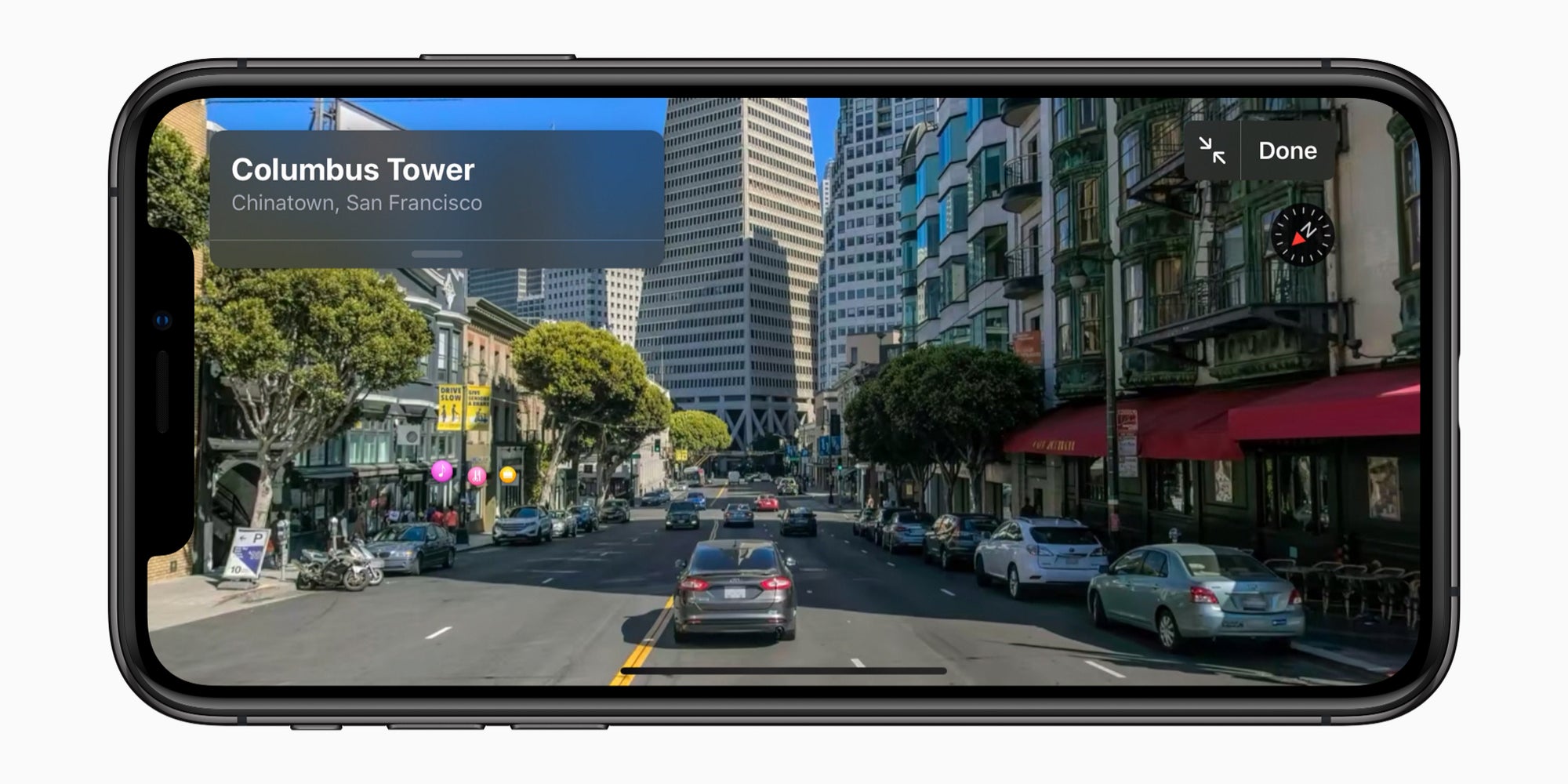 La mise à jour iOS 13 pour iPhone permettra notamment un visionnage interactif d’une ville grâce à Look Around.