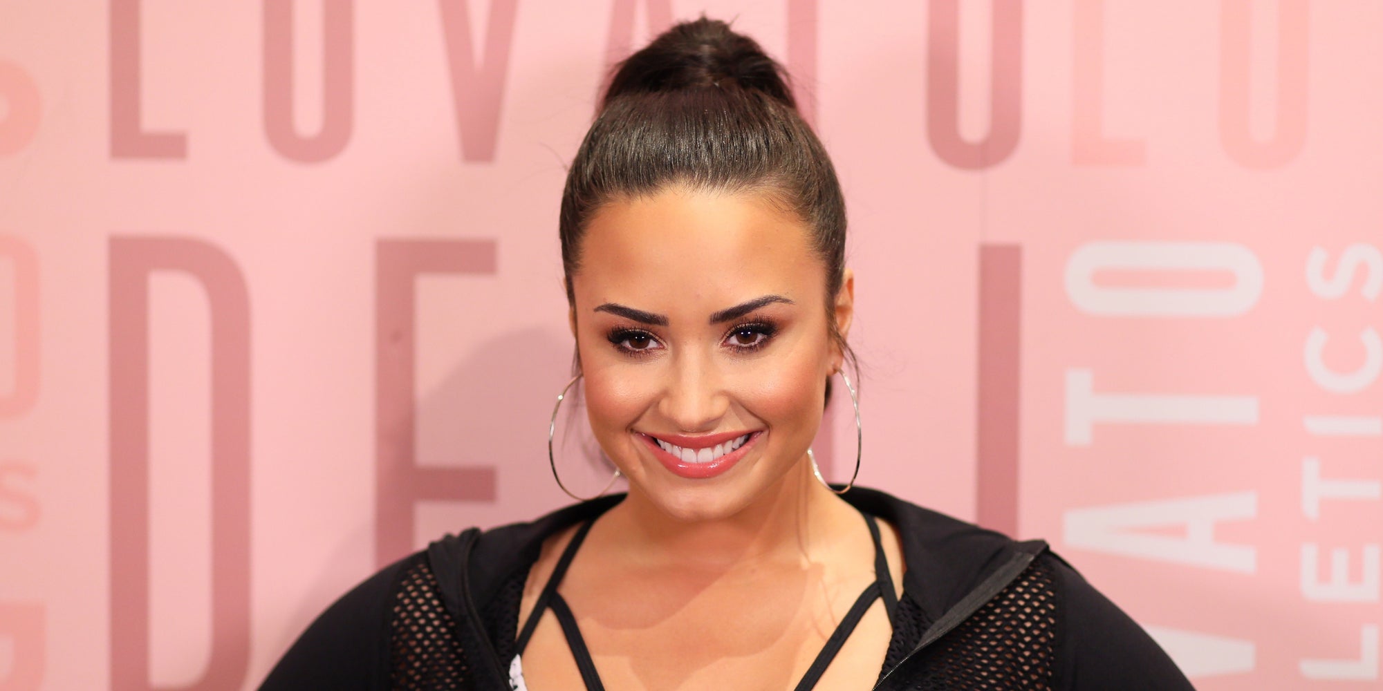 La chanteuse Demi Lovato en visite à Fabletics en Californie en janvier 2018.