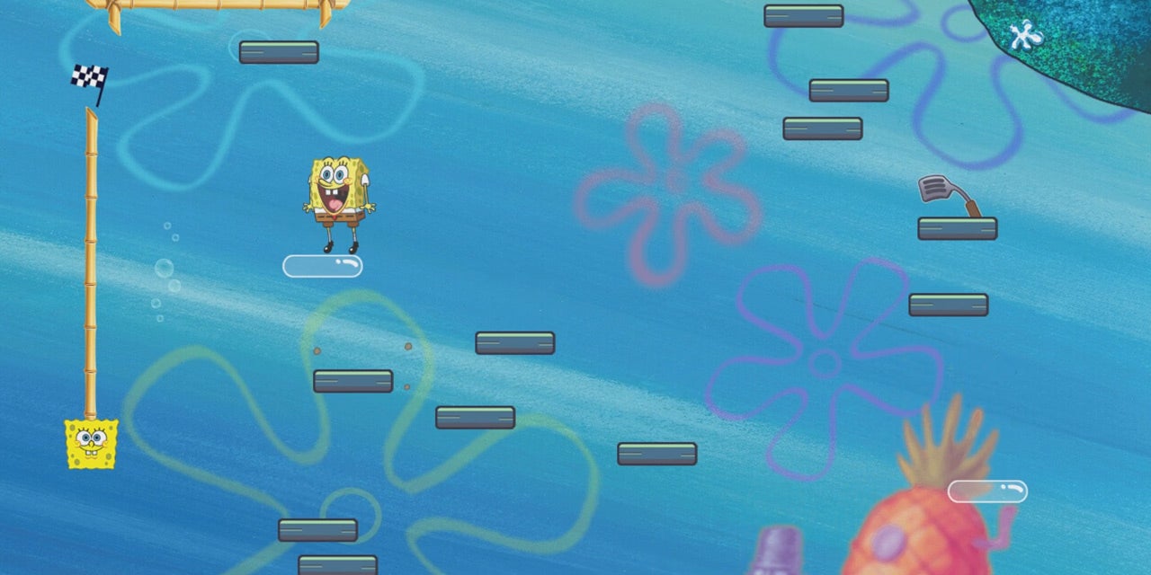 Sautez de plateforme en plateforme dans ''Bob L'éponge : Bounce'' !