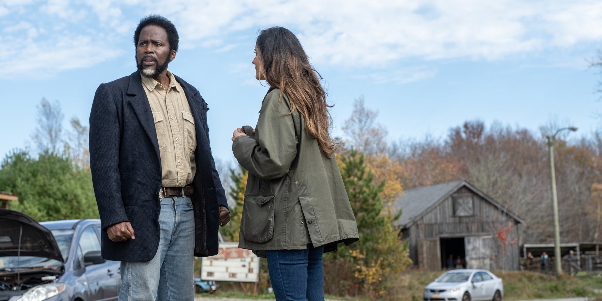 Harold Perrineau et Catalina Sandino Moreno dans la saison 4 de "From".