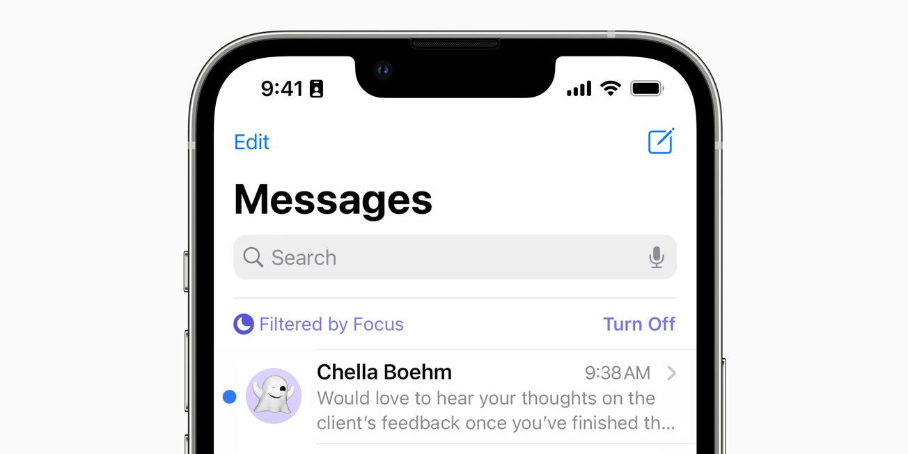 L'application Messages a, elle aussi, évolué avec iOS 16.