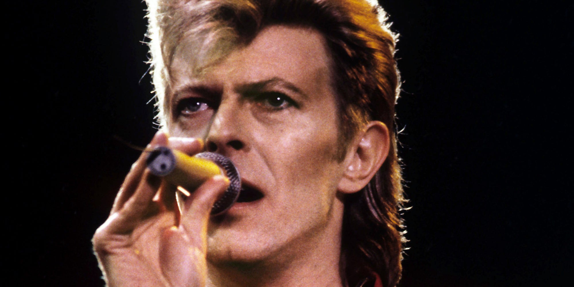 David Bowie lors du festival Rock am Ring en Allemagne, le 7 juin 1987