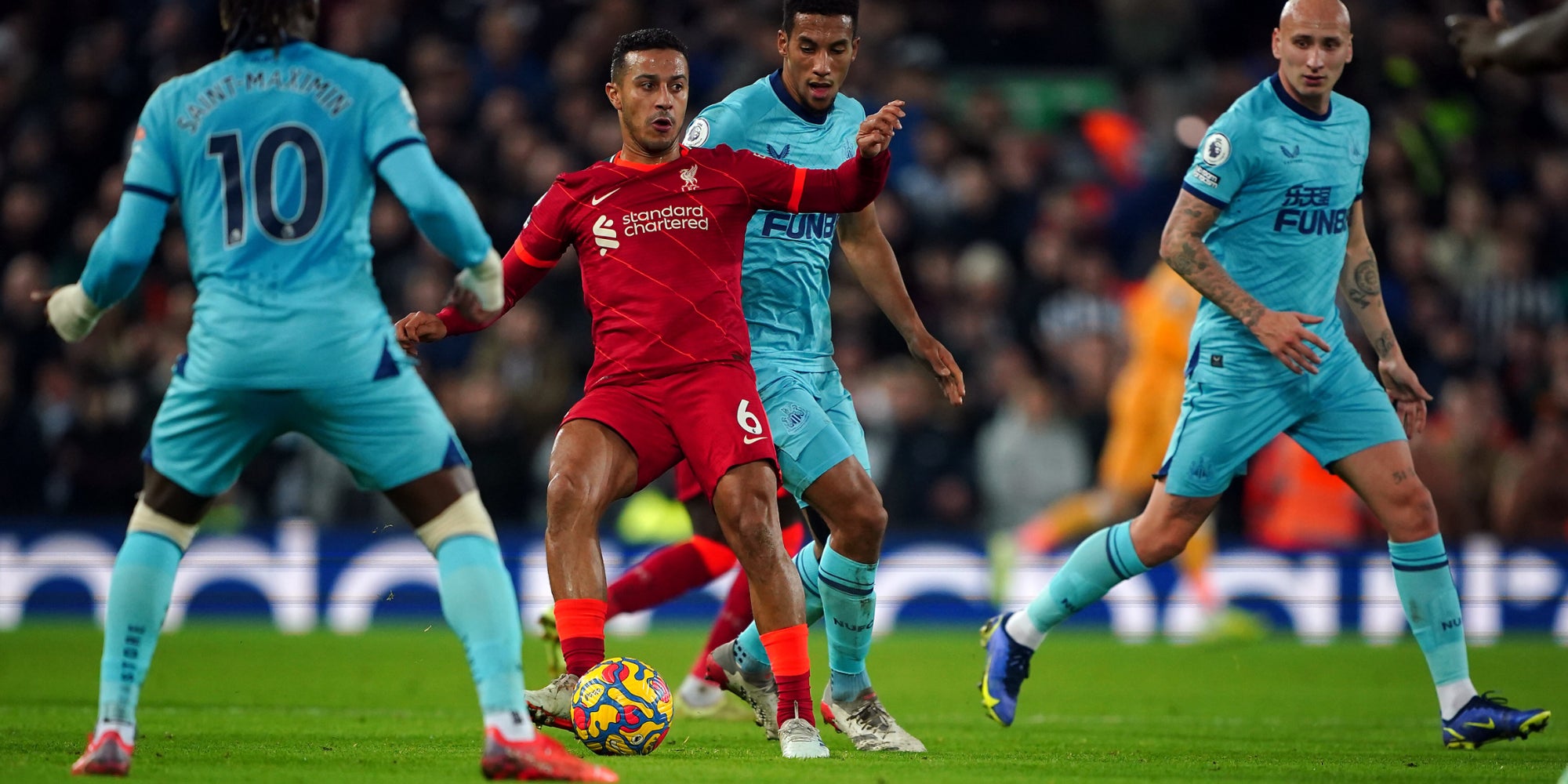 Liverpool-Newcastle, le match aller en Premier League, le 16 décembre 2021 à Anfield, Liverpool