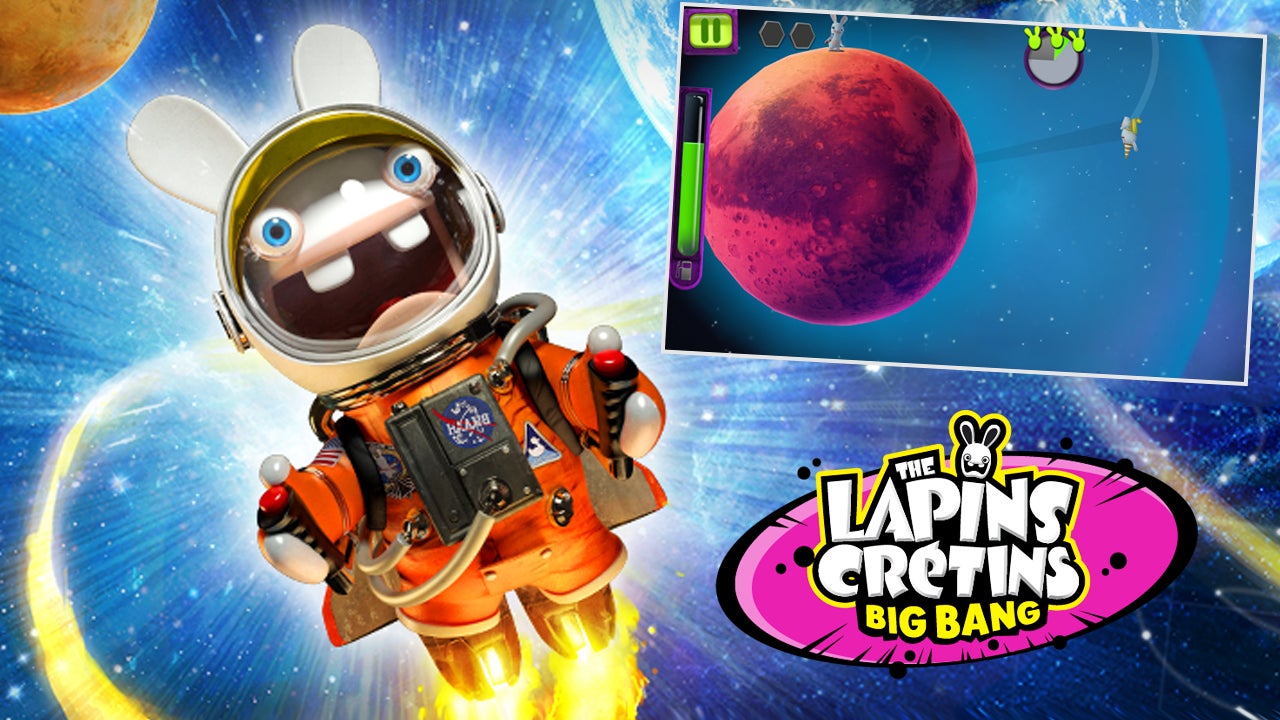 Découvrez le jeu "Lapins Crétins : Big Bang" et propulsez votre lapin tout droit dans l'espace avec SFR Jeux illimité
