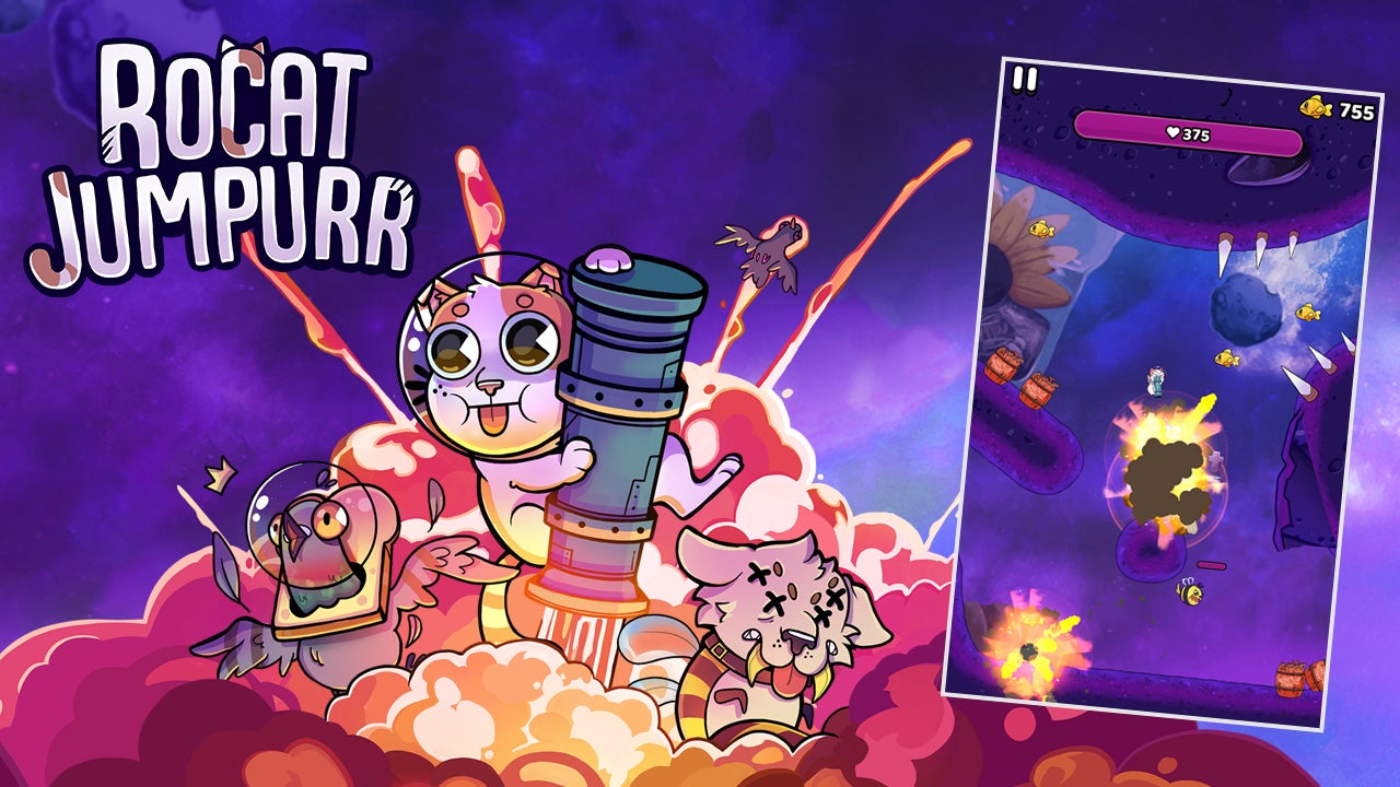 Incarnez un chat aussi mignon qu'hilarant dans Rocat Jumpurr et faites tout exploser sur votre chemin. 